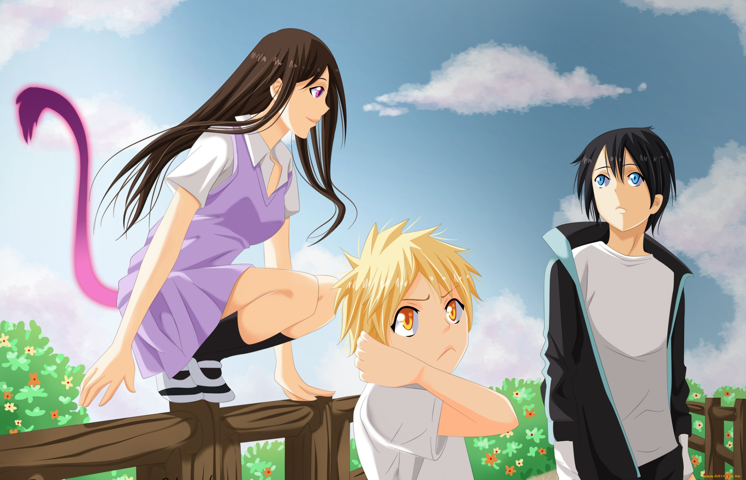 аниме, noragami, бездомный, бог