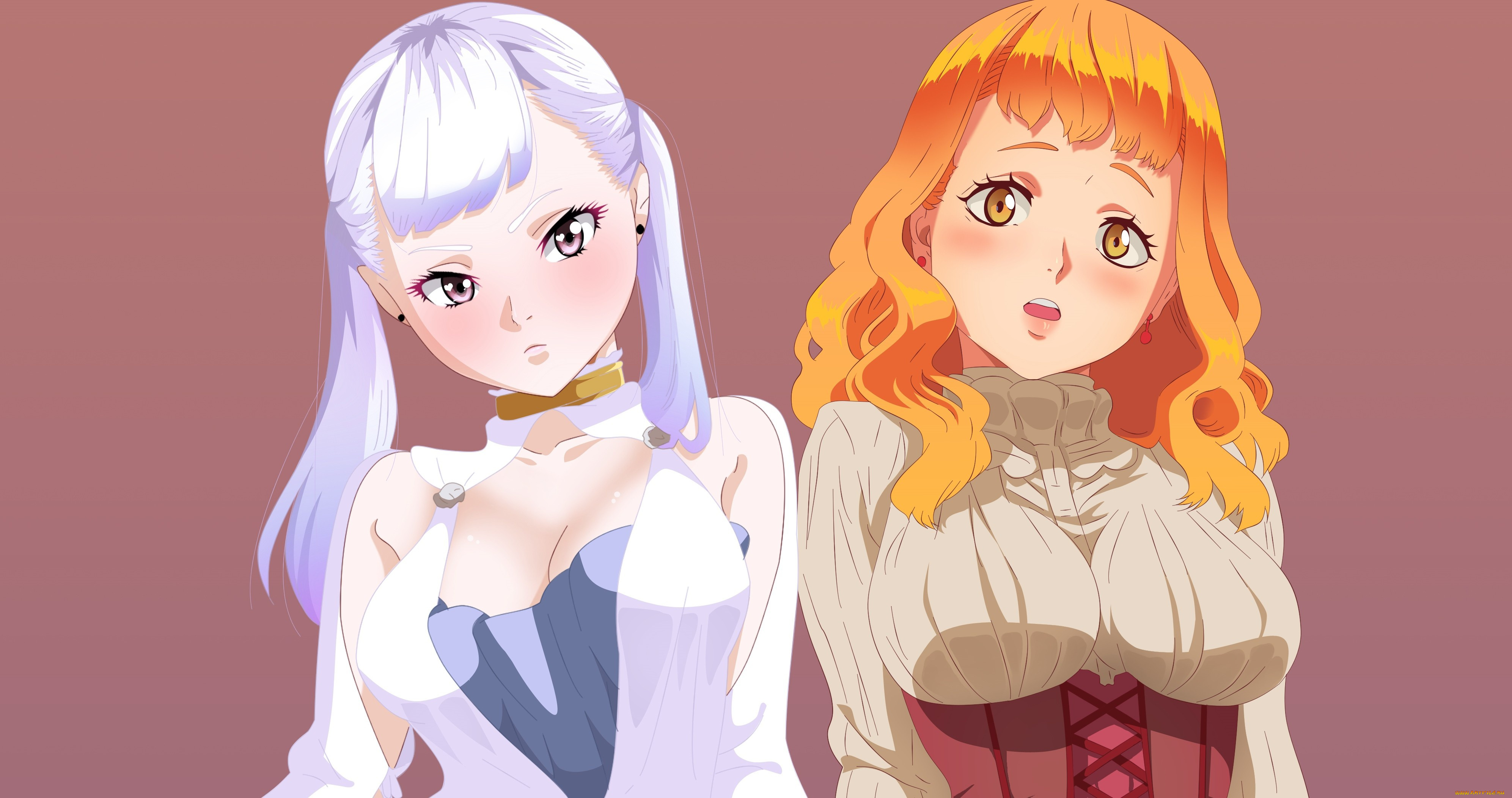 аниме, black, clover, black, clover, noelle, mimosa