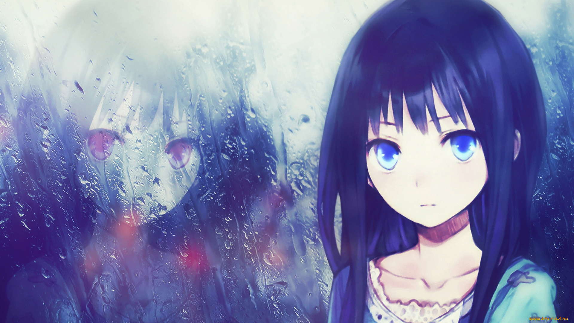 календари, аниме, лицо, взгляд, девушка