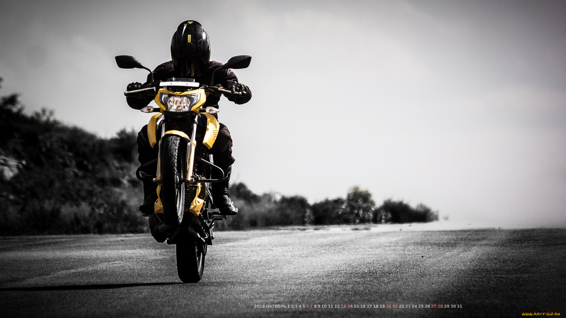 календари, техника, , корабли, человек, мотоцикл, дорога, шлем