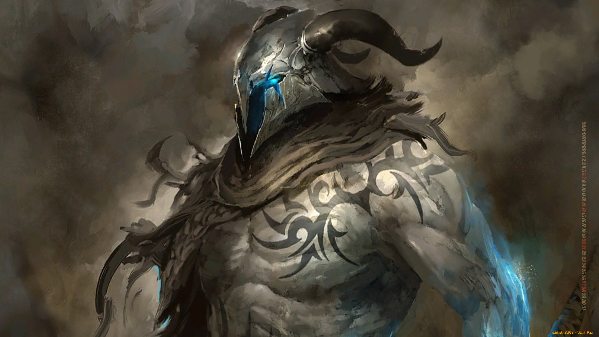 календари, видеоигры, шлем, тату, рога