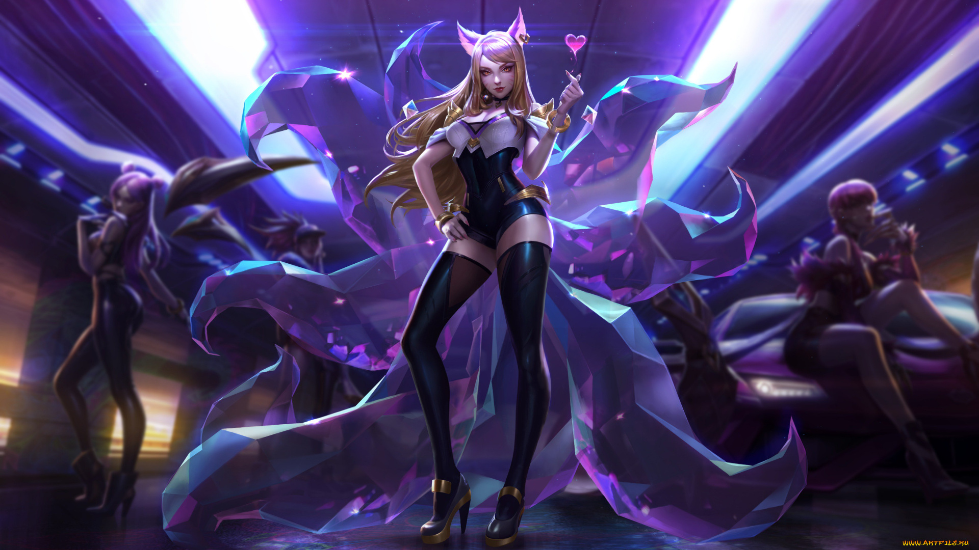 league, of, legends, видео, игры, league, of, legends, постер, ahri, видеоигры
