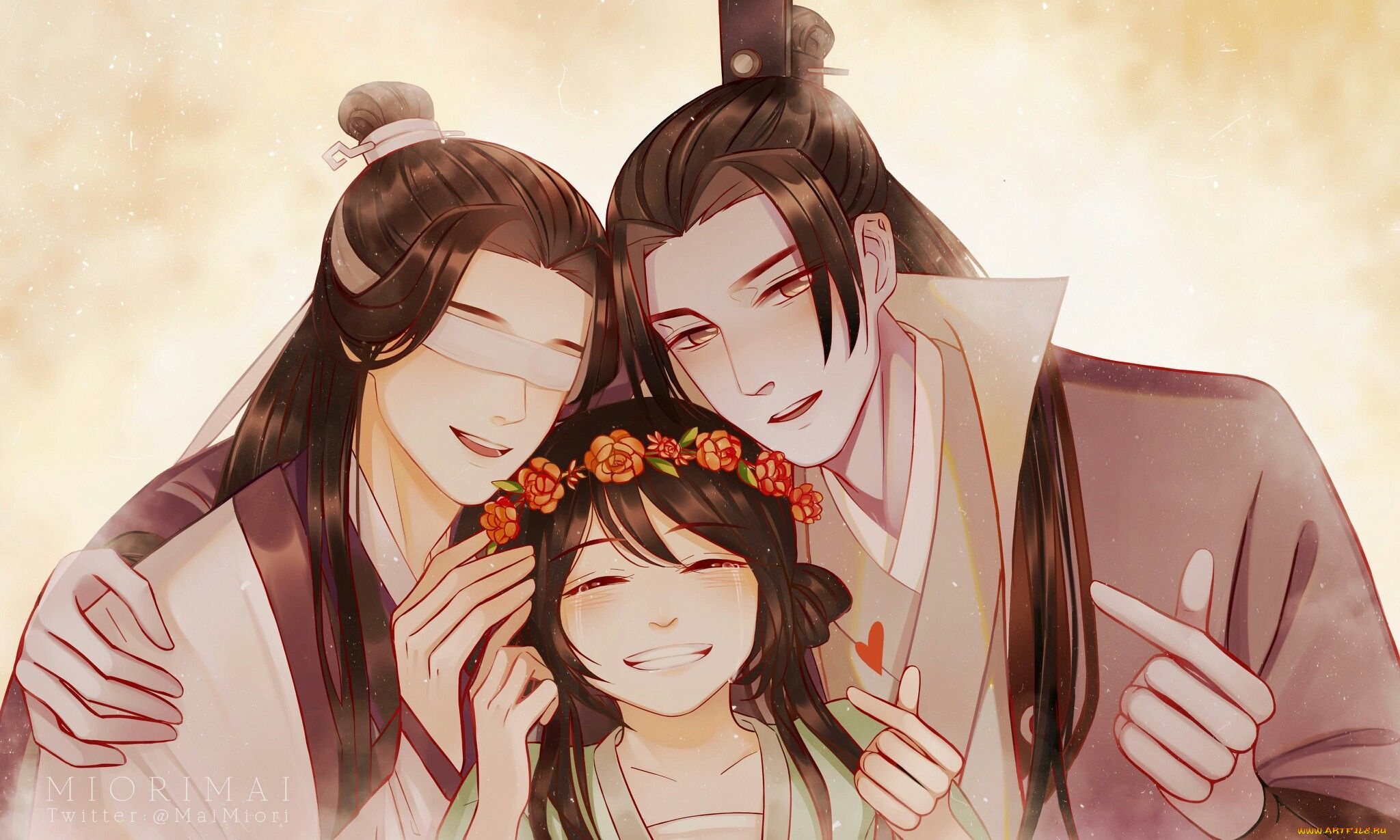 аниме, mo, dao, zu, shi, персонажи, девочка, повязка, заклинатели