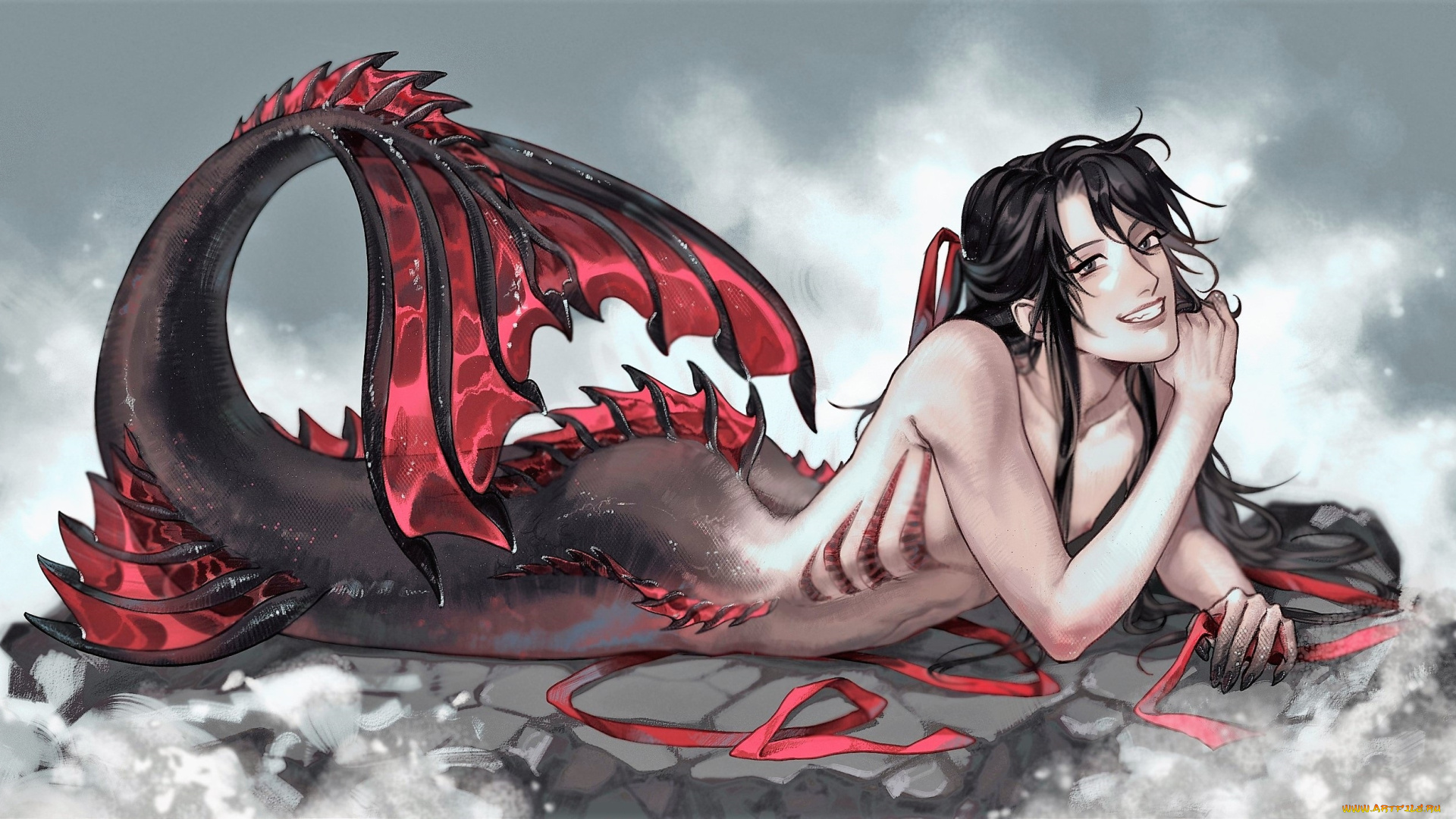 аниме, mo, dao, zu, shi, вэй, усянь, русалка