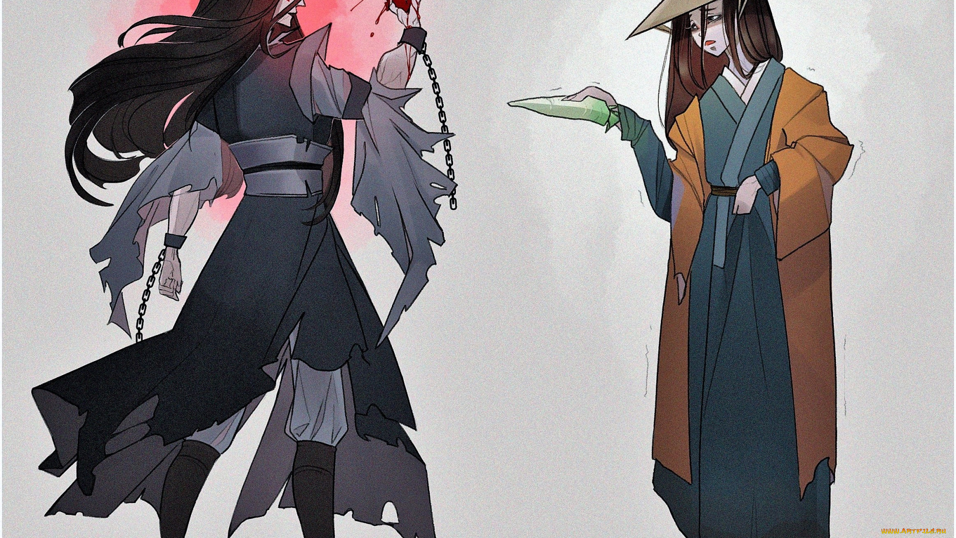 аниме, mo, dao, zu, shi, вэнь, нин, цепи, редис