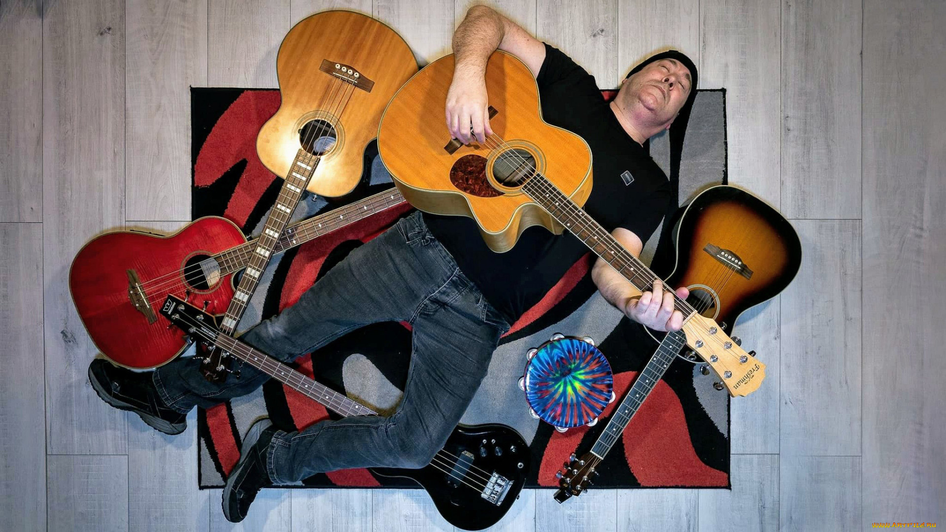 музыка, -другое, мужчина, гитары