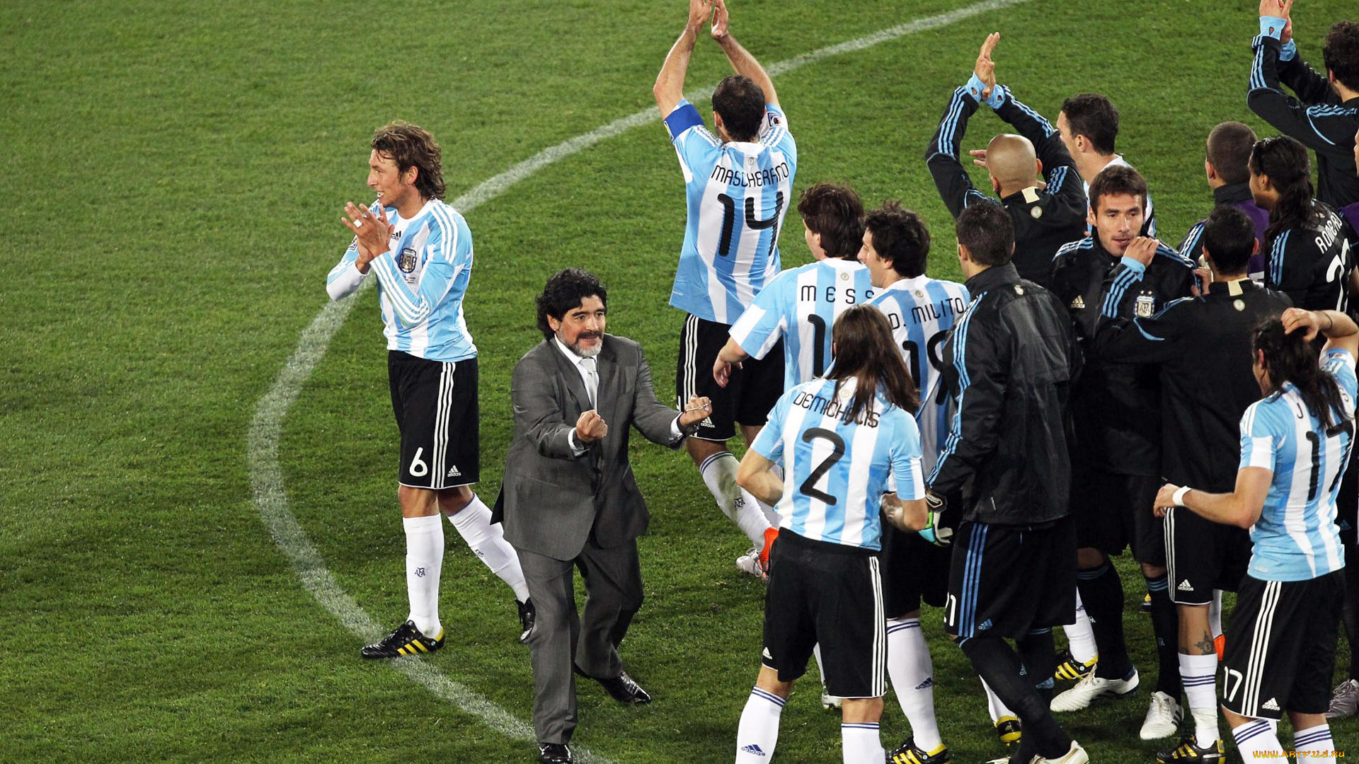 спорт, футбол, команда, поле, марадона