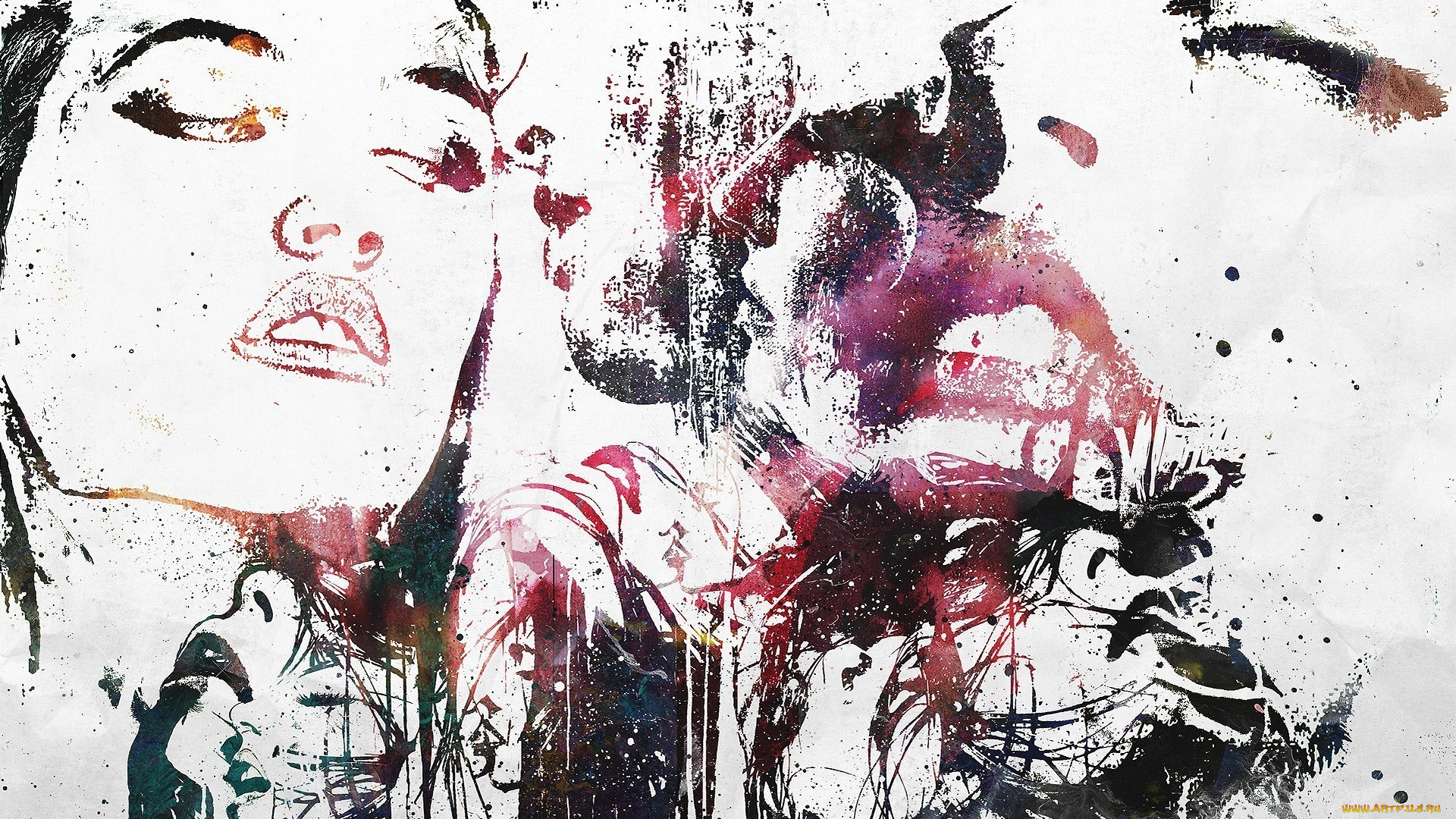 векторная, графика, люди, , people, лица