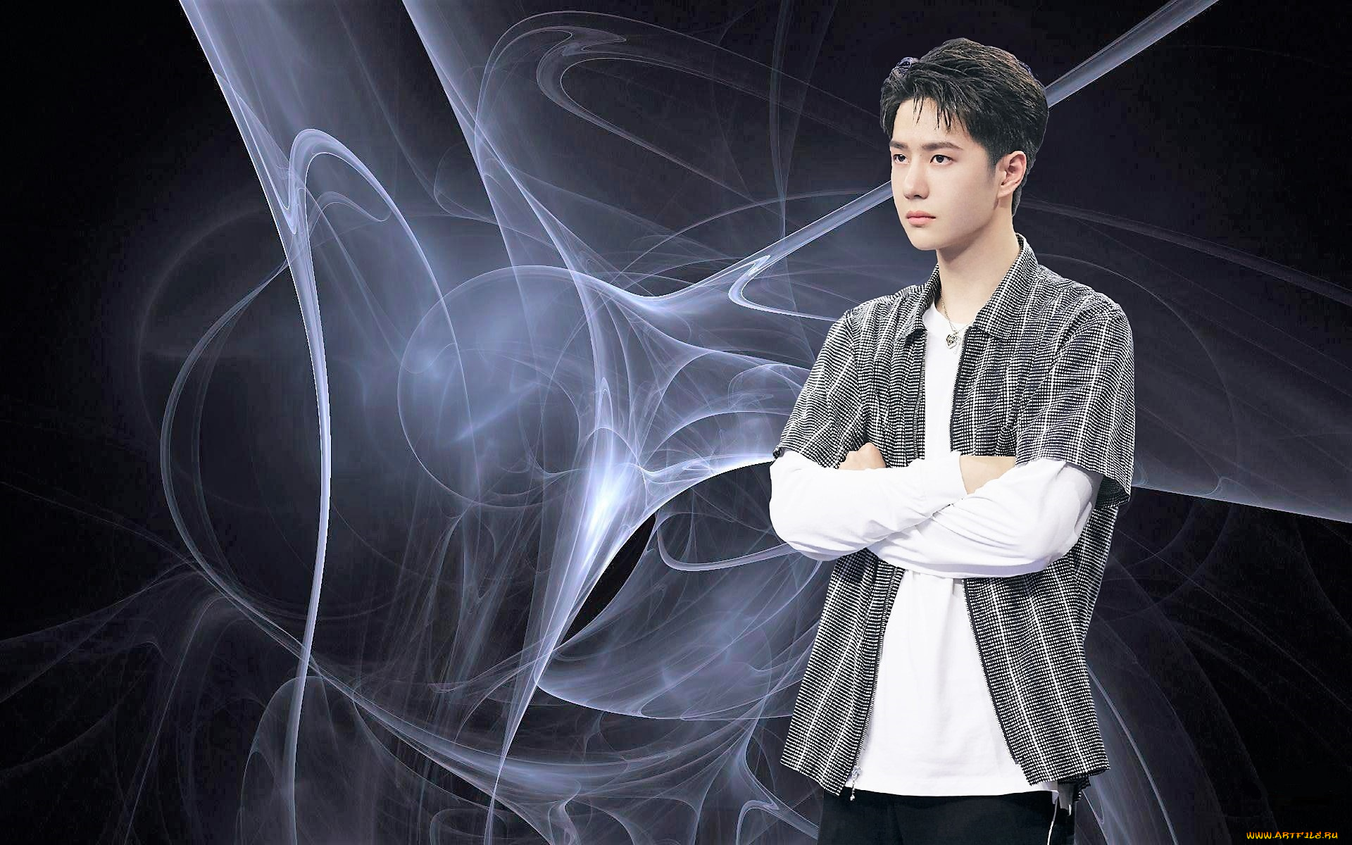 мужчины, wang, yi, bo, актер, певец, рубашка