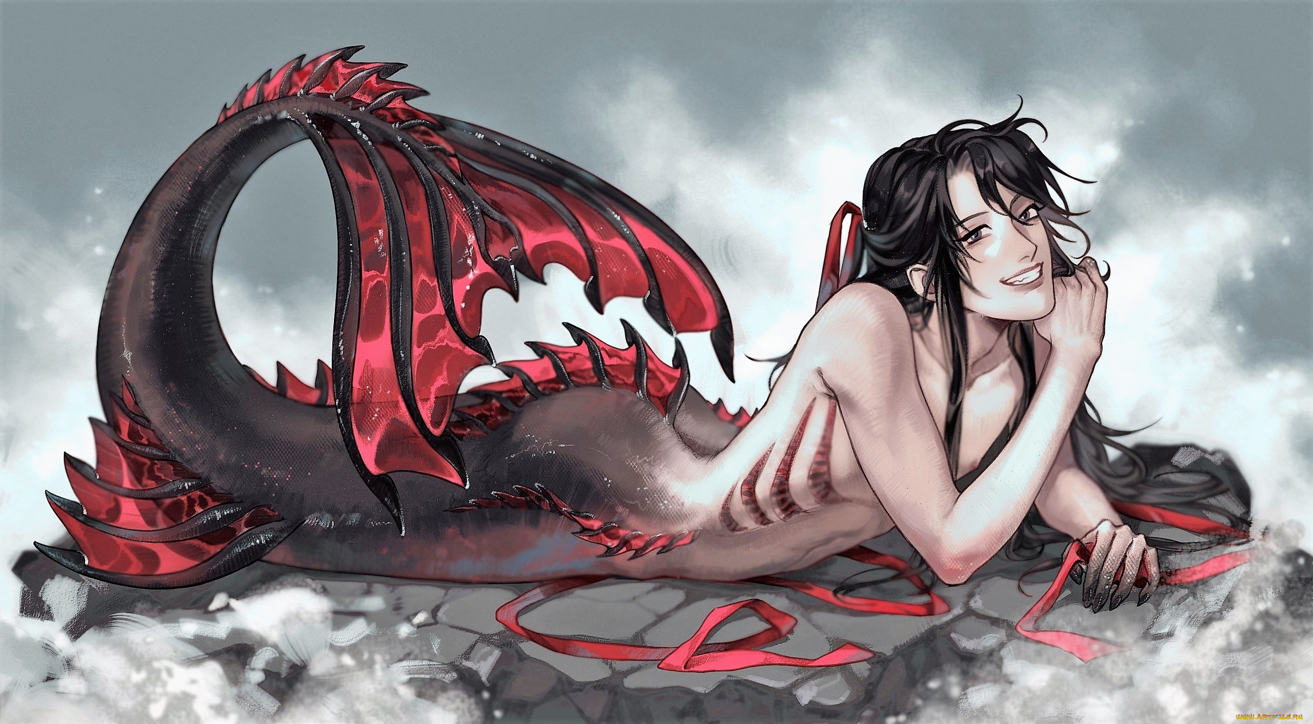 аниме, mo, dao, zu, shi, вэй, усянь, русалка