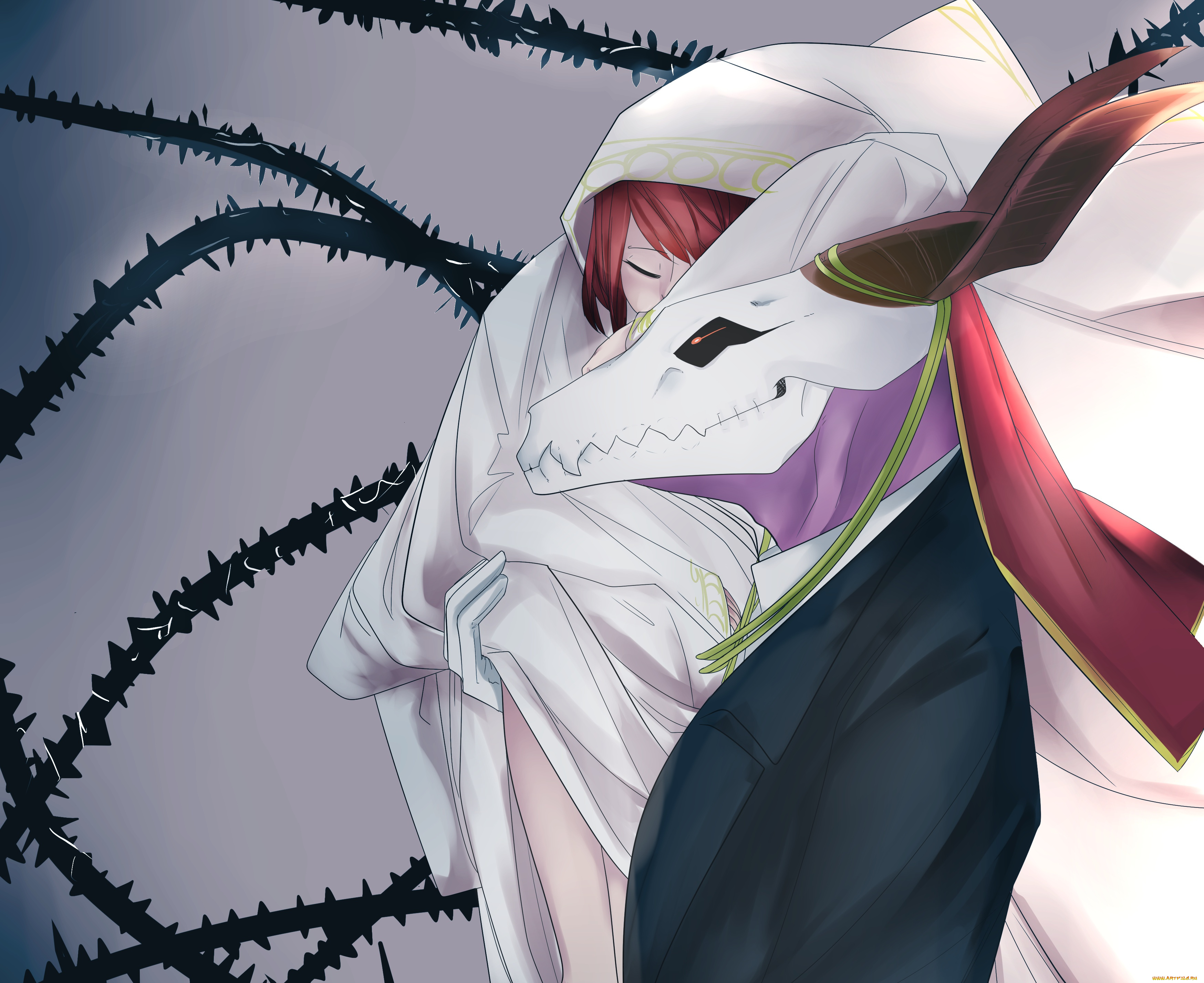 аниме, mahou, tsukai, no, yome, невеста, чародея