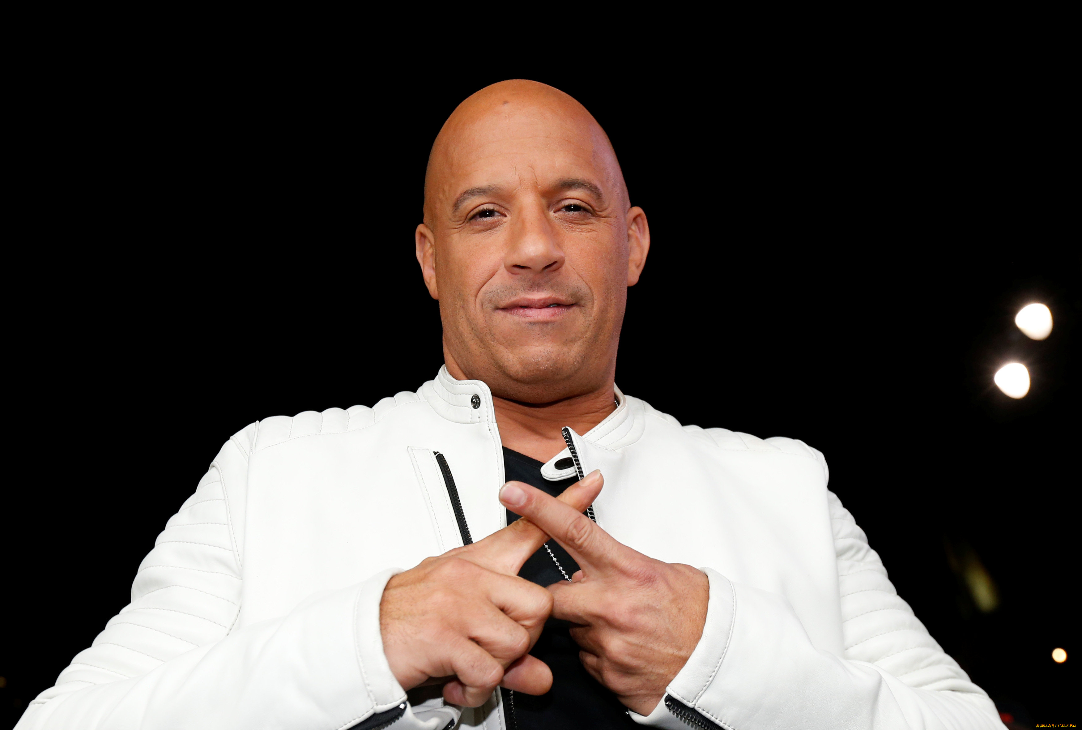 мужчины, vin, diesel, актер, куртка, жест