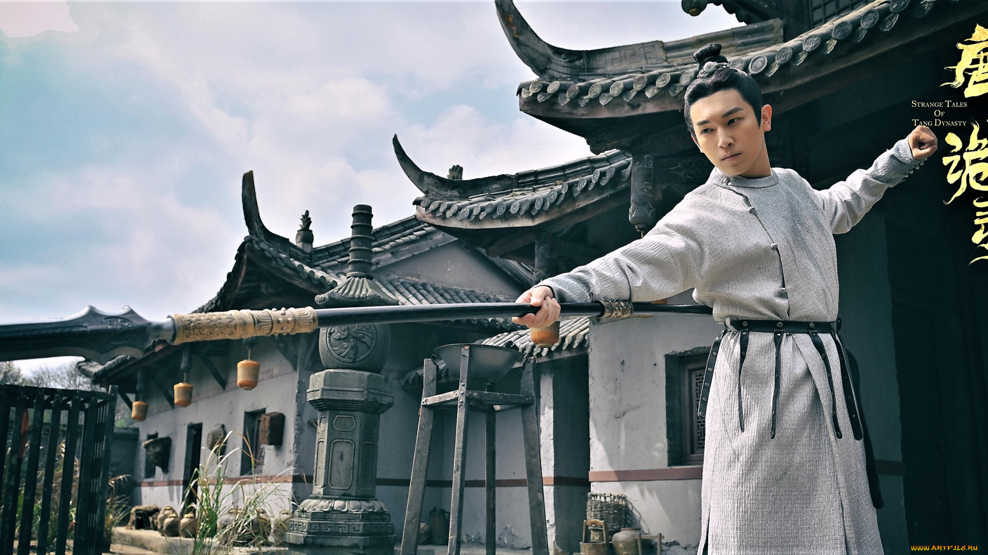 кино, фильмы, strange, tales, of, tang, dynasty, воин, копье