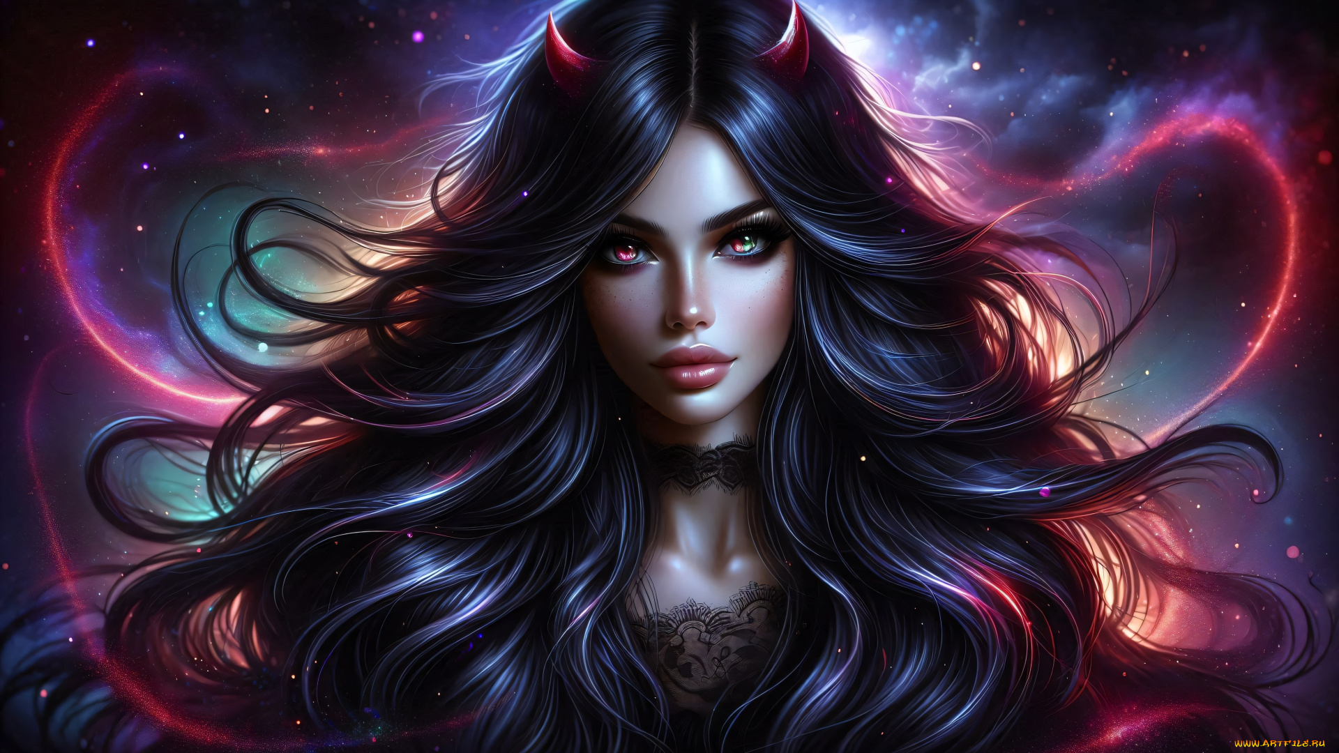 фэнтези, демоны, девушка