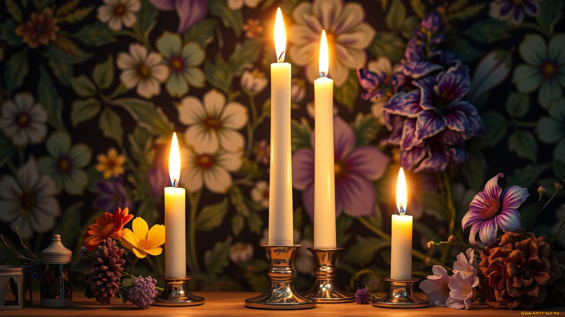 3д, графика, реализм, , realism, свечи