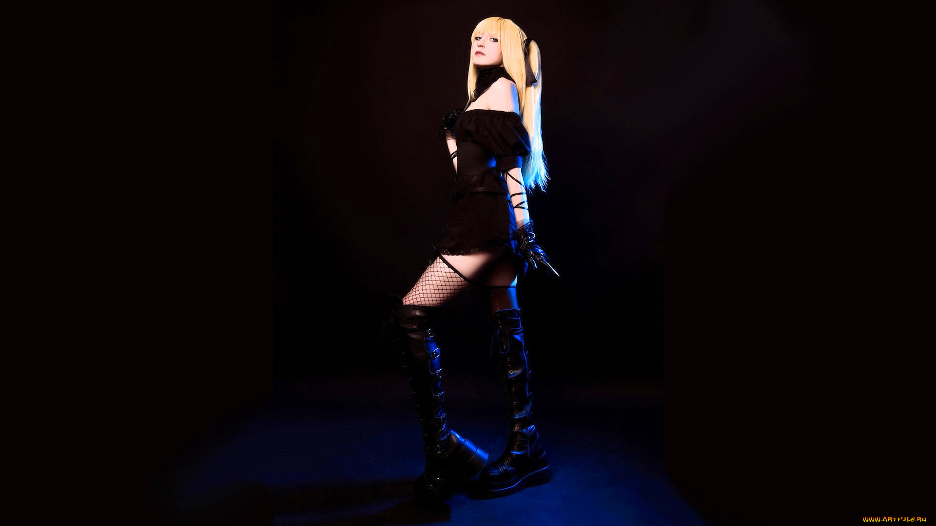 девушки, momo, образ, косплей, наряд, платье, сапоги