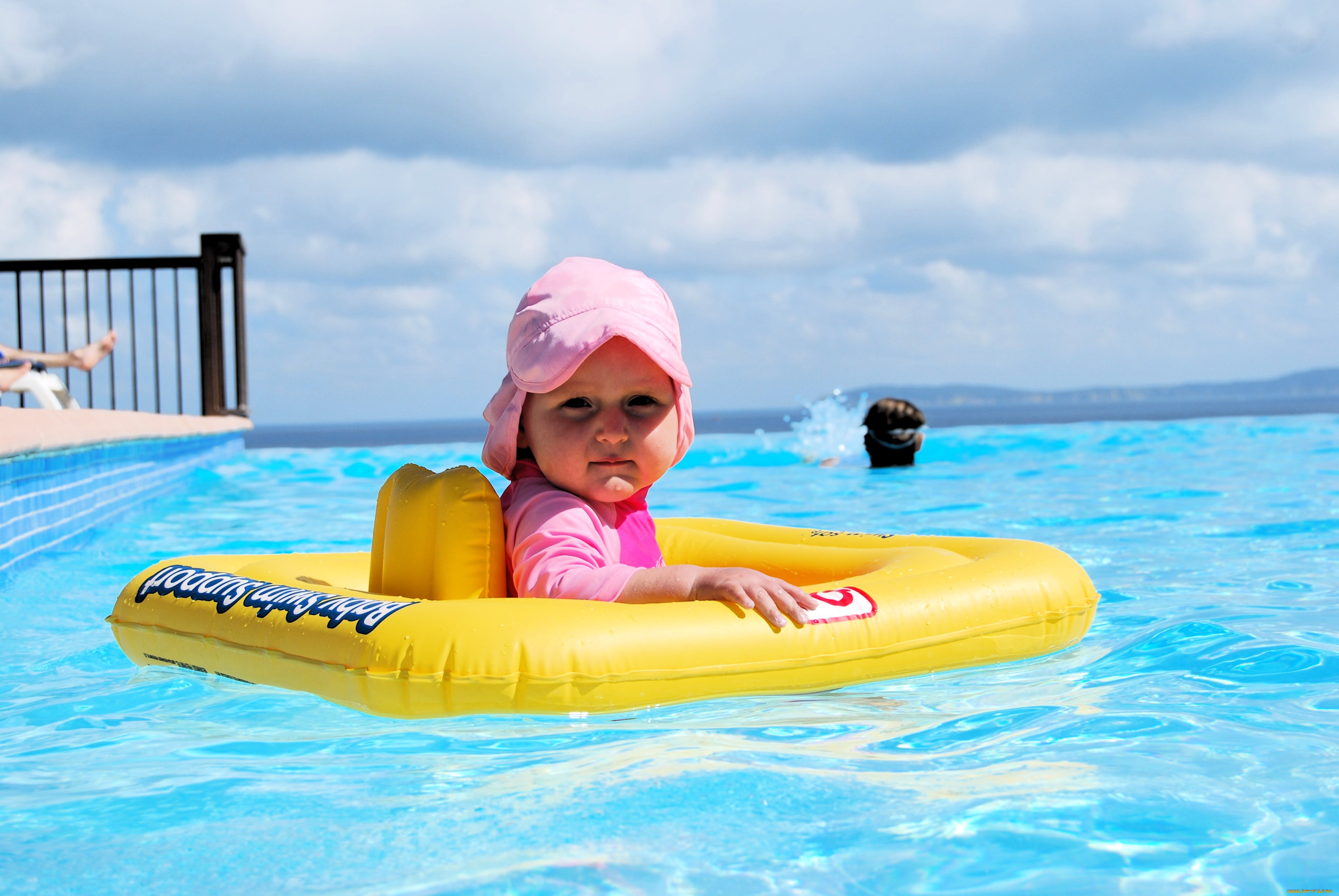 разное, дети, ребенок, панамка, круг, бассейн