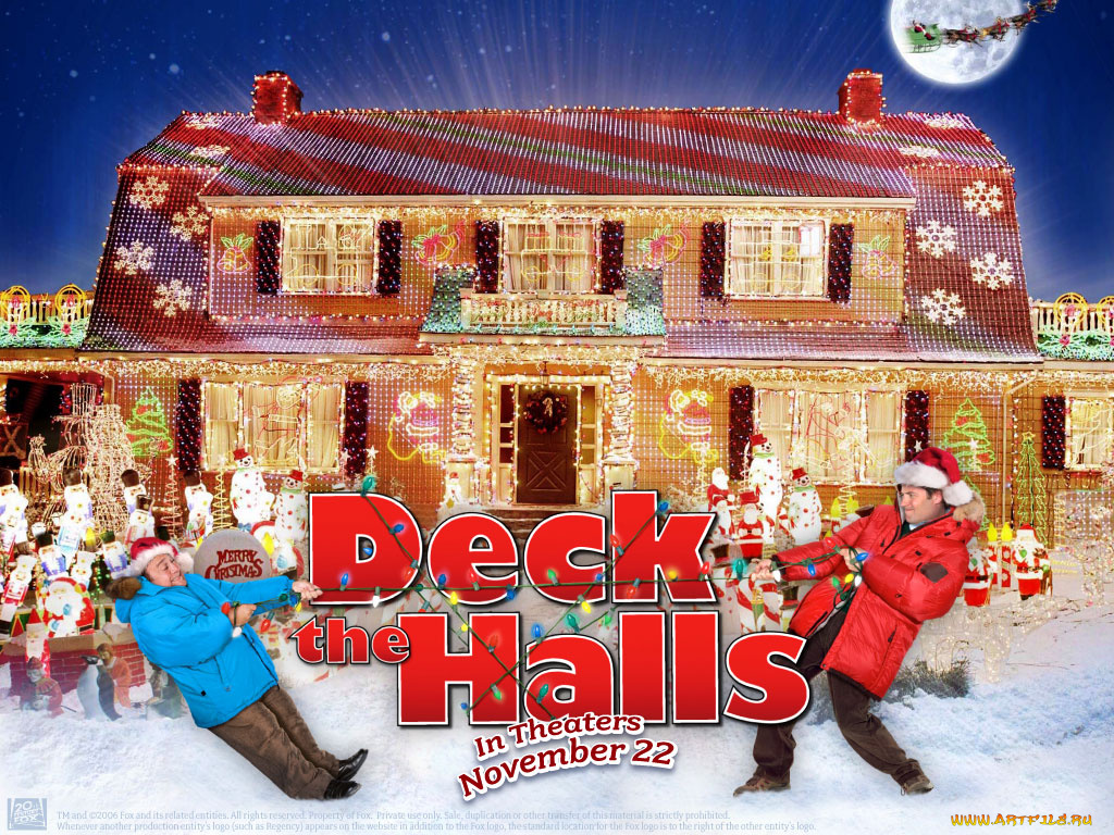 кино, фильмы, deck, the, halls