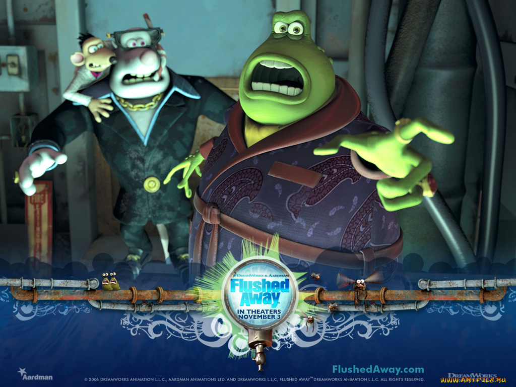 мультфильмы, flushed, away