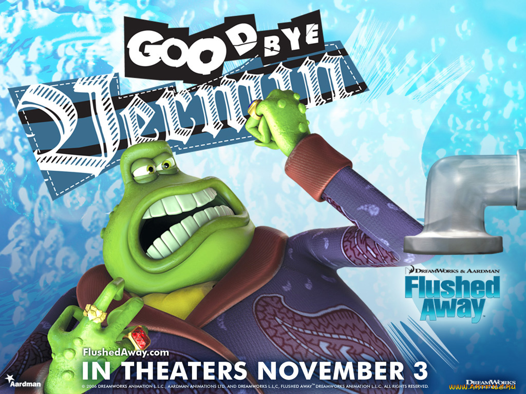 мультфильмы, flushed, away