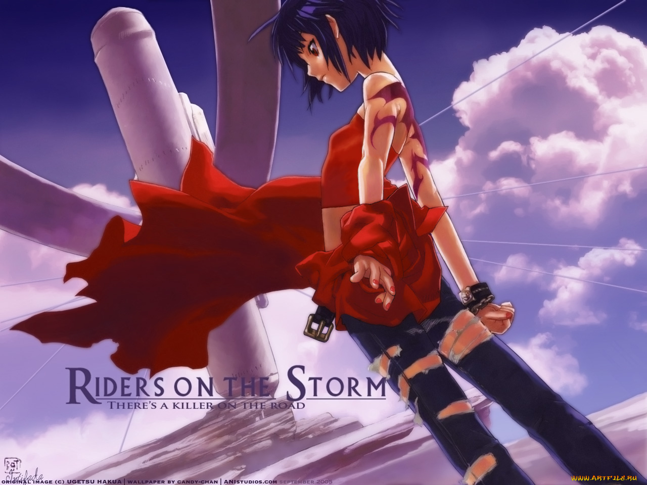 аниме, ugetsu, hakua, artbook