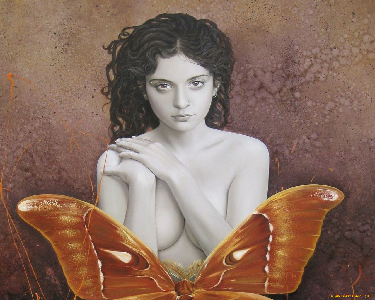 christiane, vleugels, рисованные