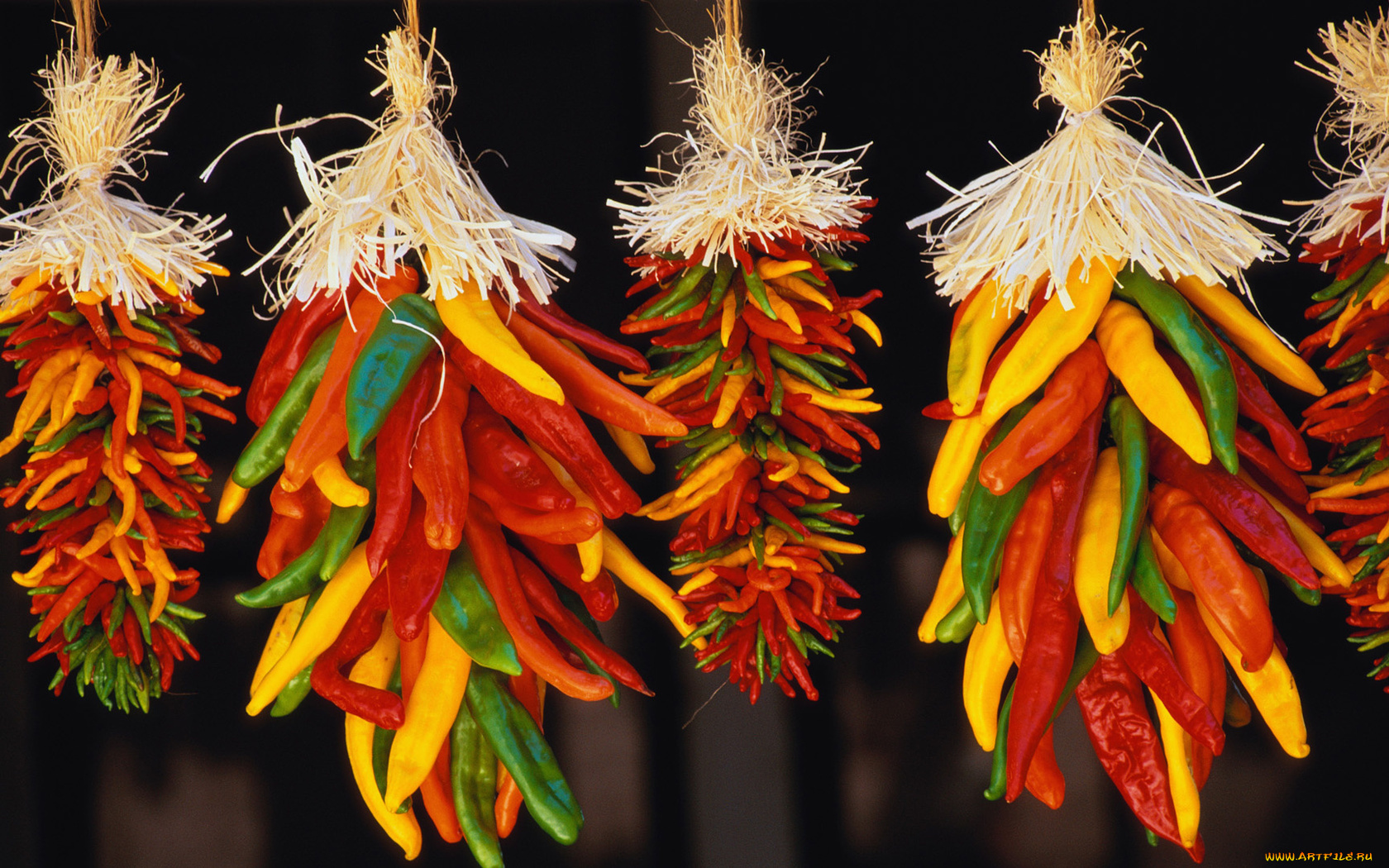 еда, перец, острый, красный, жёлтый