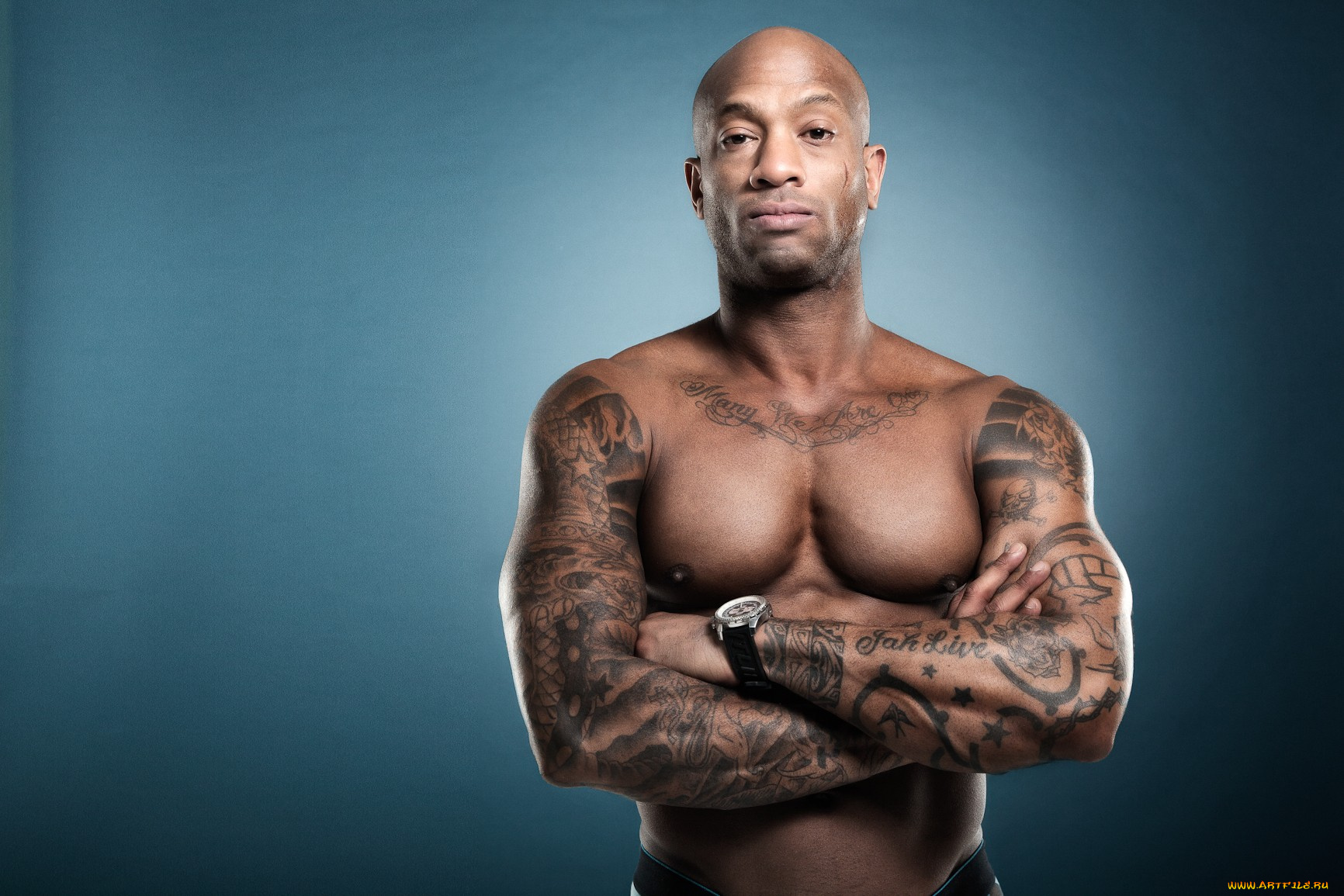 мужчины, unsort, шрам, мускулы, тату