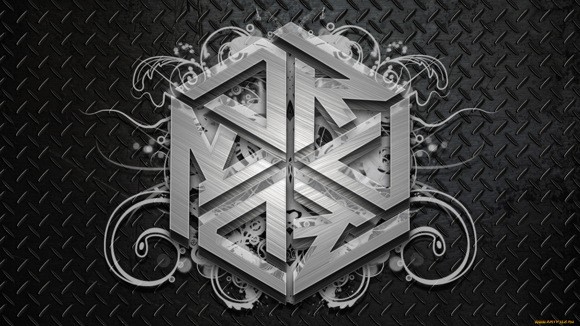 3д, графика, textures, текстуры, иероглиф, арабеска, серый, фон