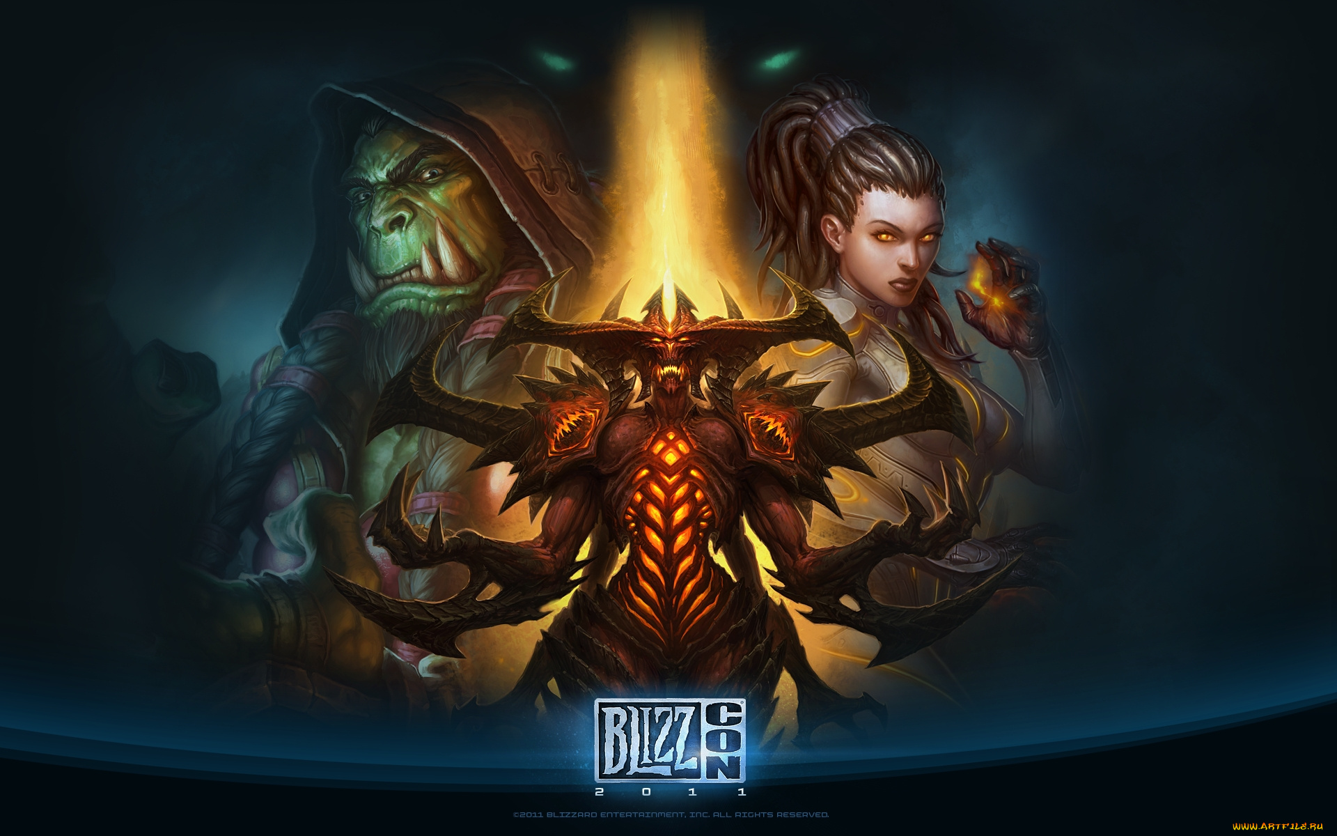 blizzcon, 2011, видео, игры, blizzard, entertainment, wow, starcraft, diablo