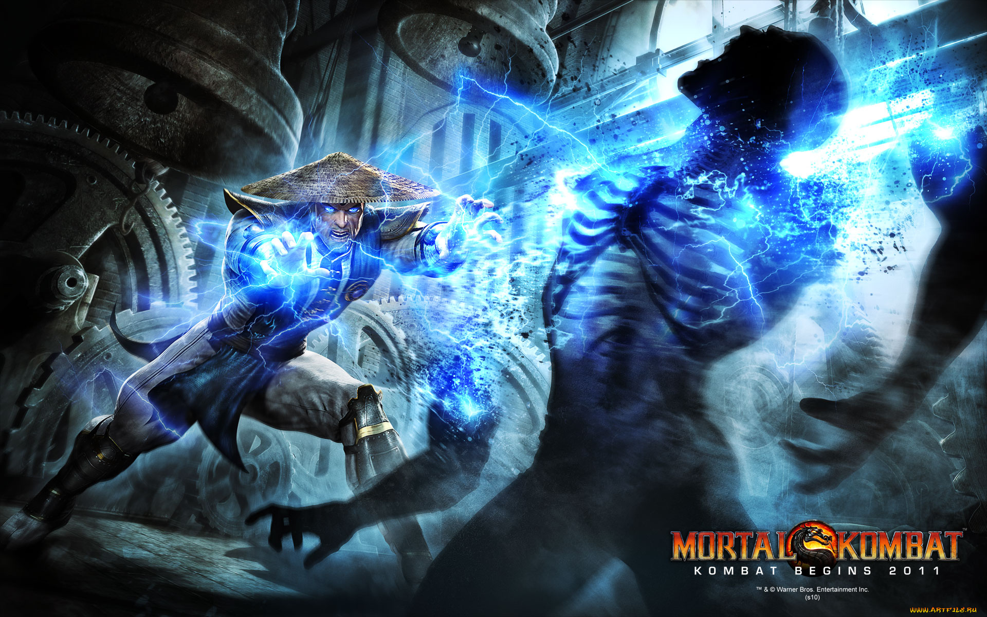 raiden, видео, игры, mortal, kombat, 2011