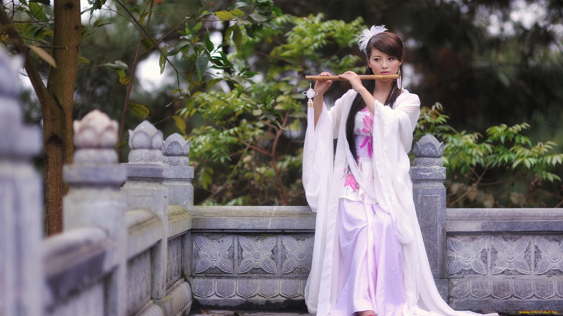 -Unsort, Азиатки, девушки, unsort, азиатки, флейта