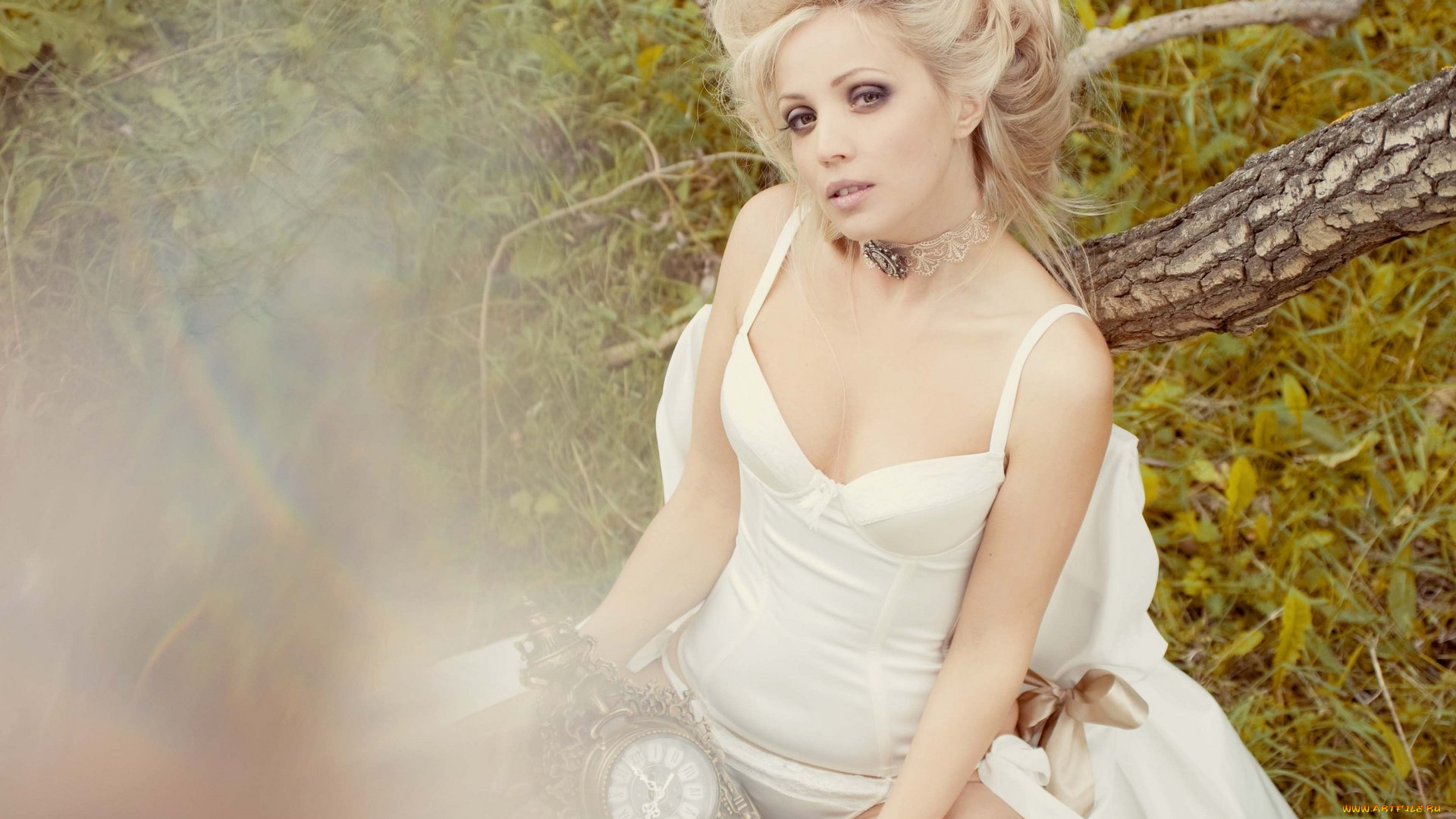 -Unsort, Блондинки, девушки, unsort, блондинки, часы, прическа, корсет