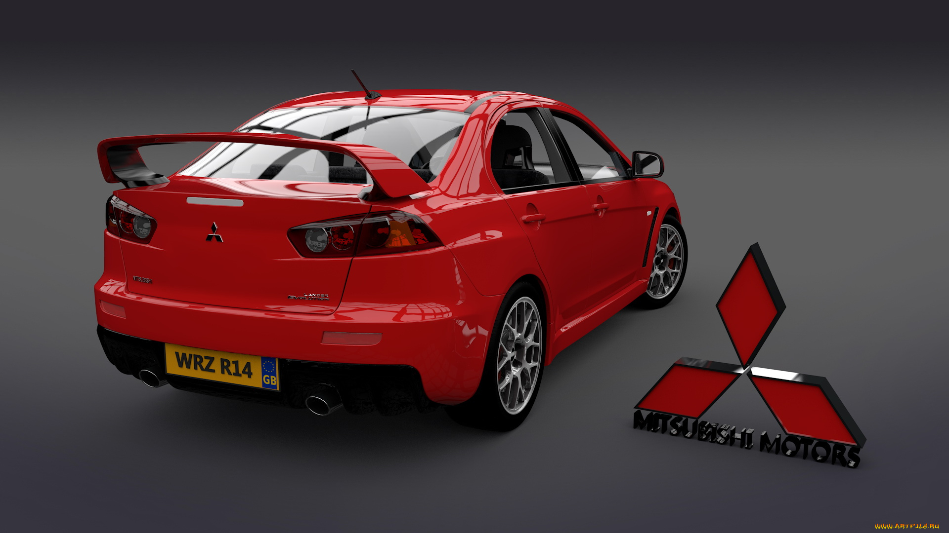 автомобили, 3д, mitsubishi