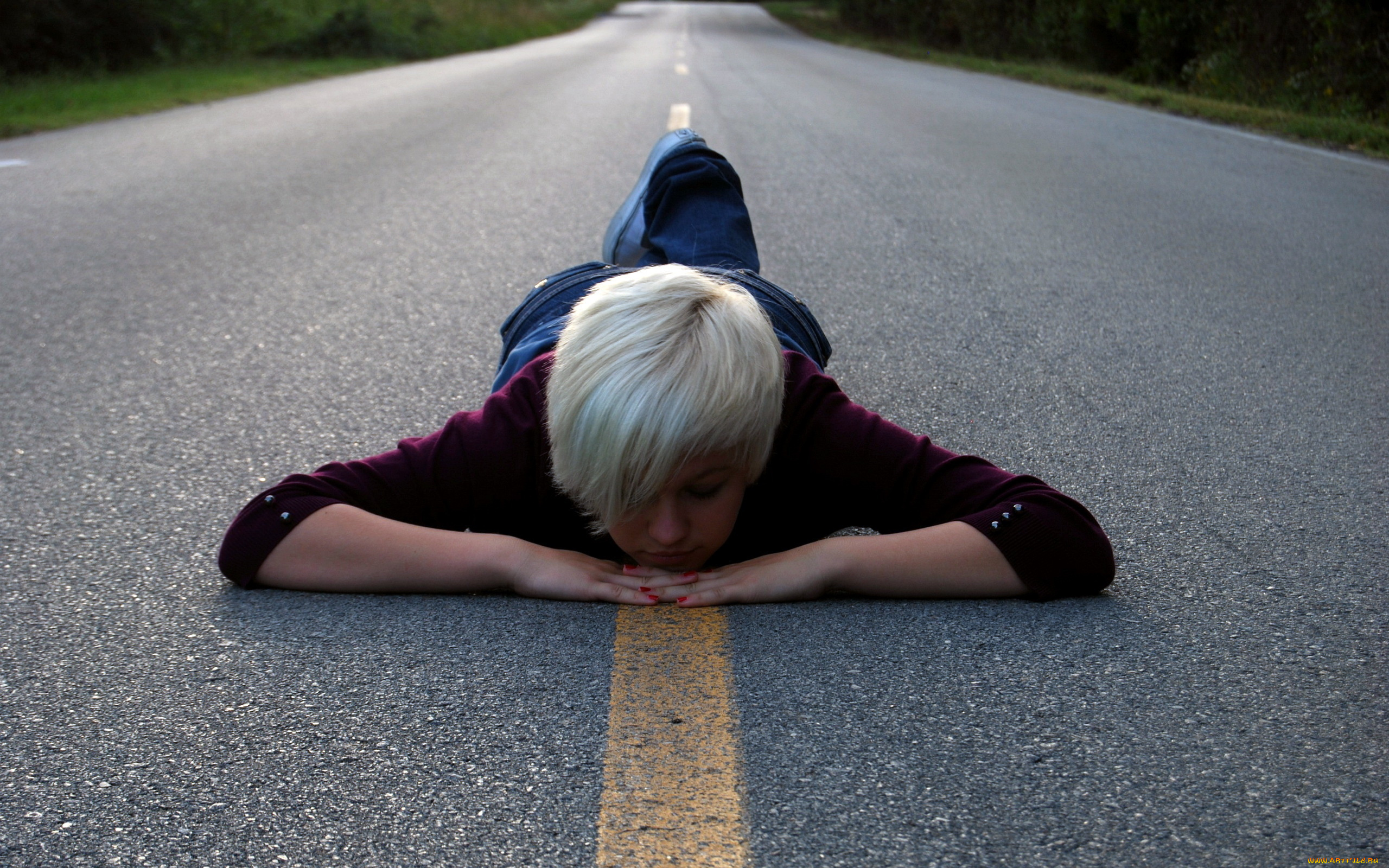 -Unsort, Блондинки, девушки, unsort, блондинки, дорога