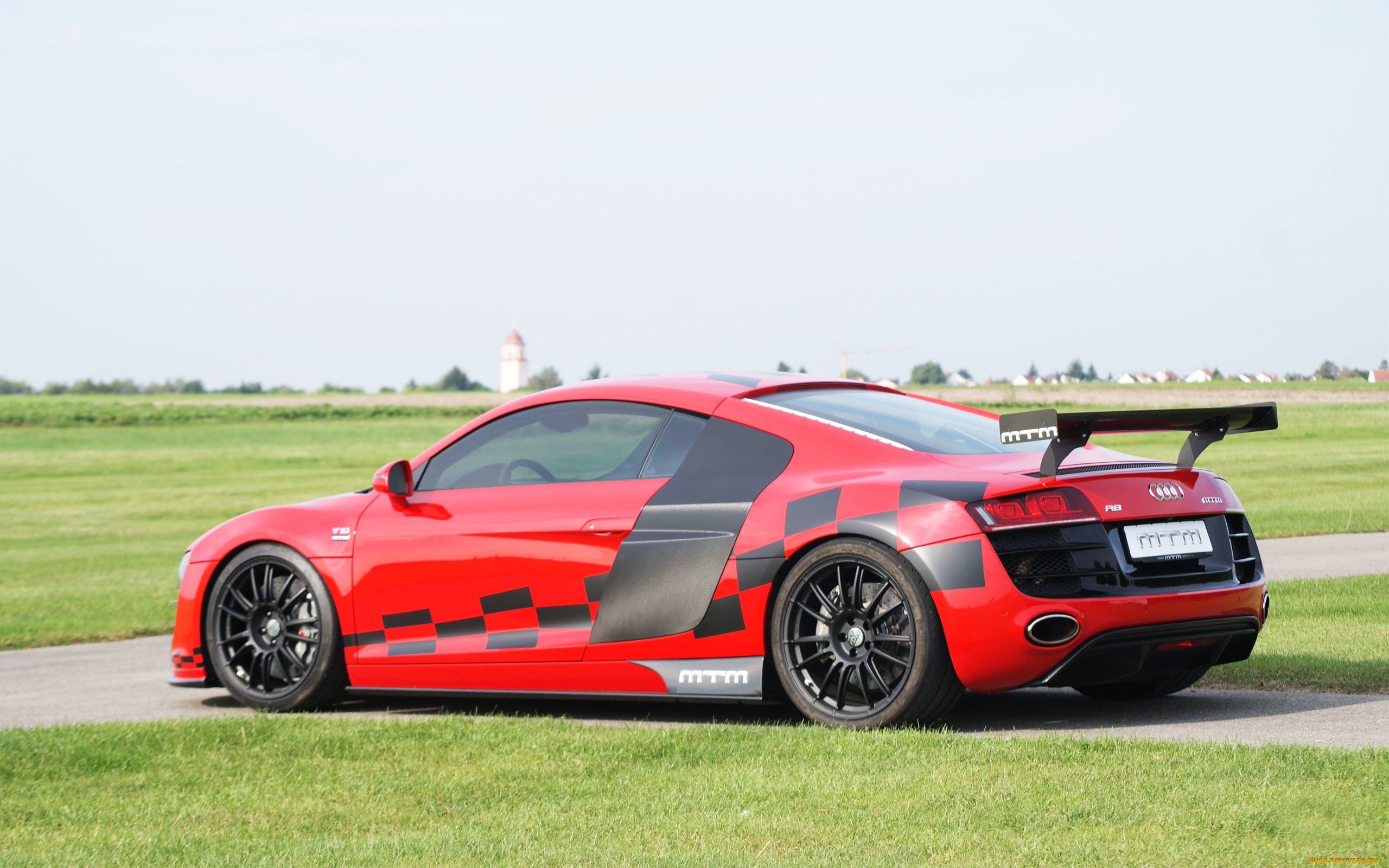 автомобили, audi, трасса, газон, r8