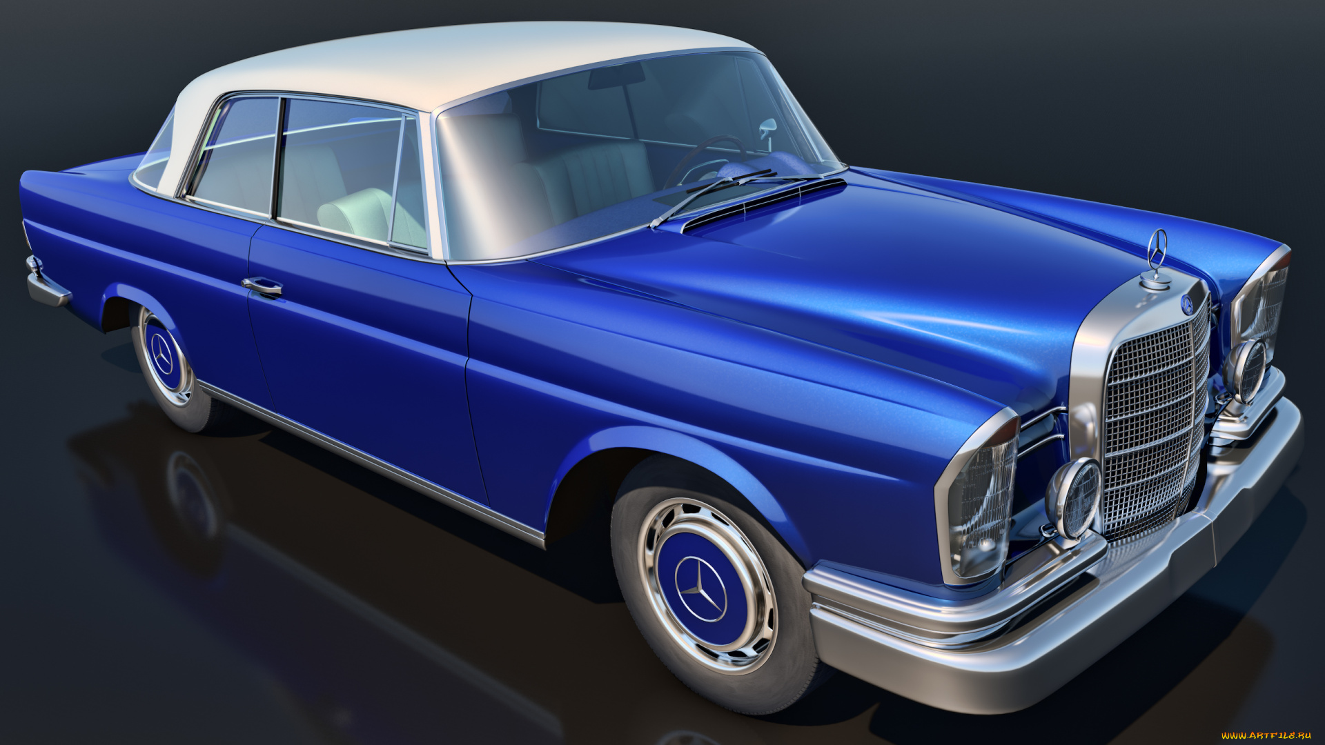 автомобили, 3д, 1961, mercedes, benz, 300se