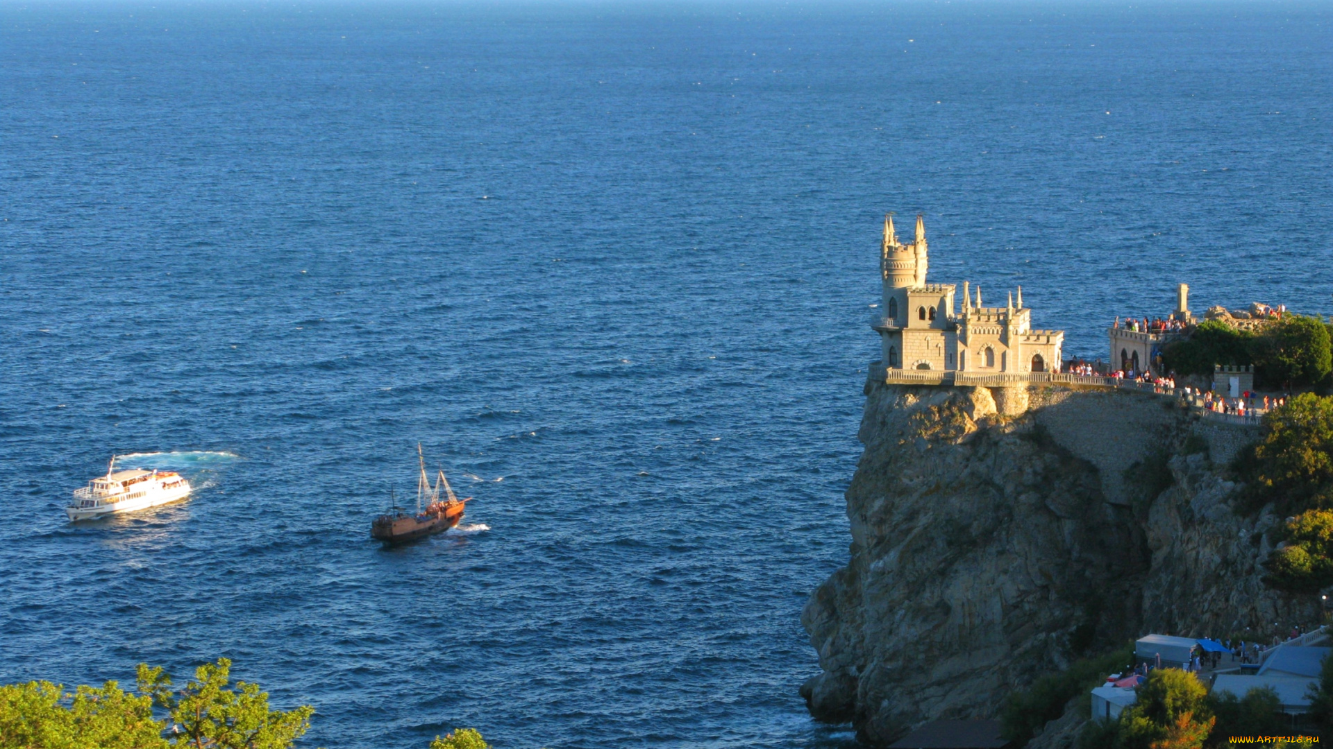 города, ласточкино, гнездо, украина, замок, море