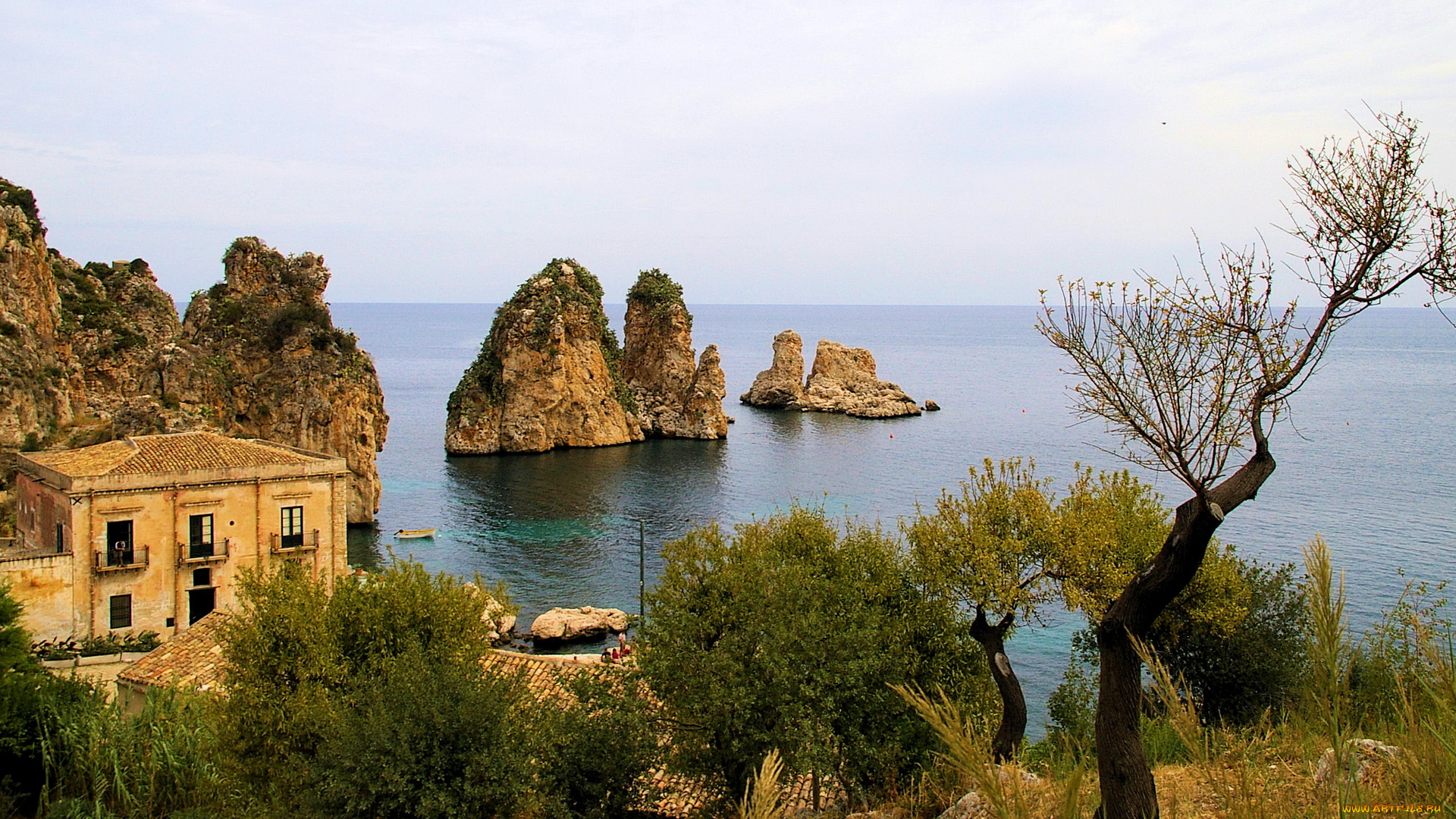 италия, сицилия, природа, побережье, море