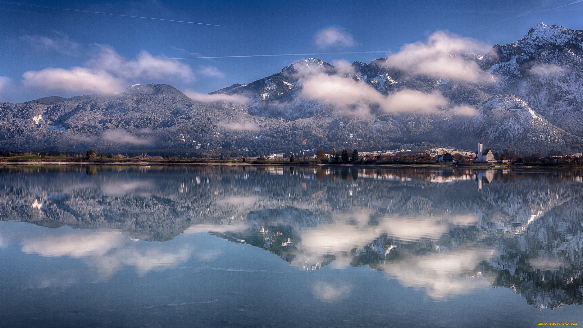 lake, forggensee, bavaria, germany, природа, реки, озера, alps, озеро, форггензе, бавария, германия, альпы, горы, отражение