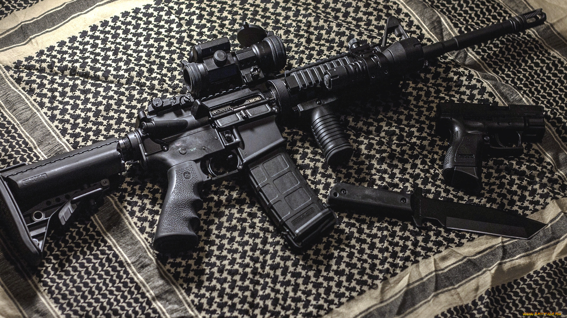 оружие, нож, пистолет, автомат