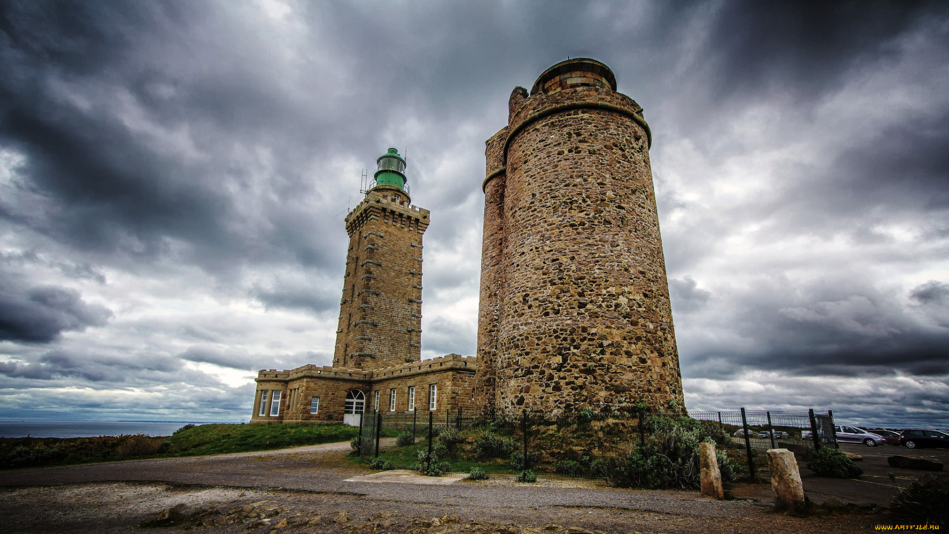 природа, маяки, побережье, маяк, тучи