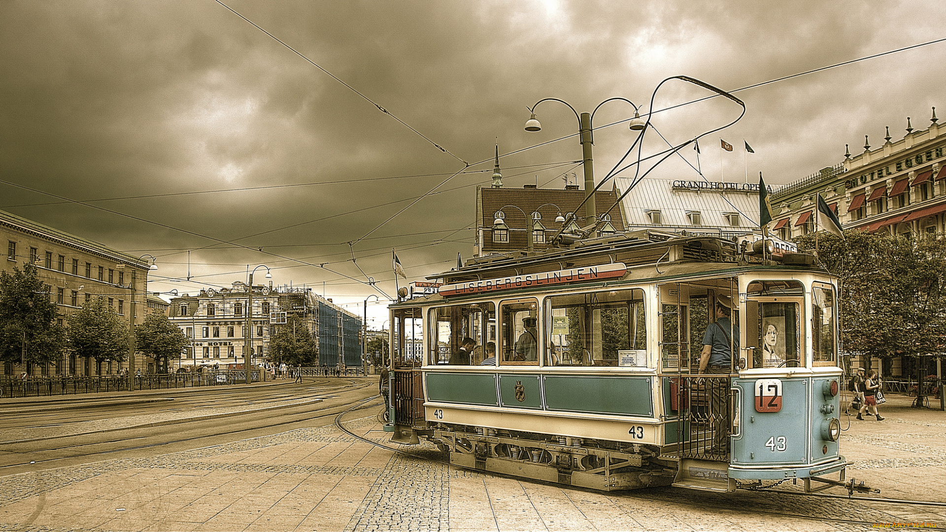 техника, трамваи, трамвай, город, проспект, рельсы