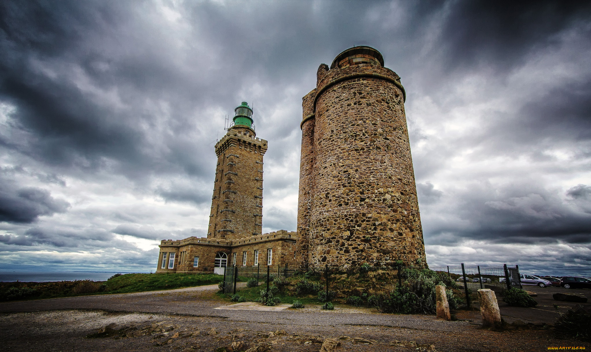 природа, маяки, побережье, маяк, тучи