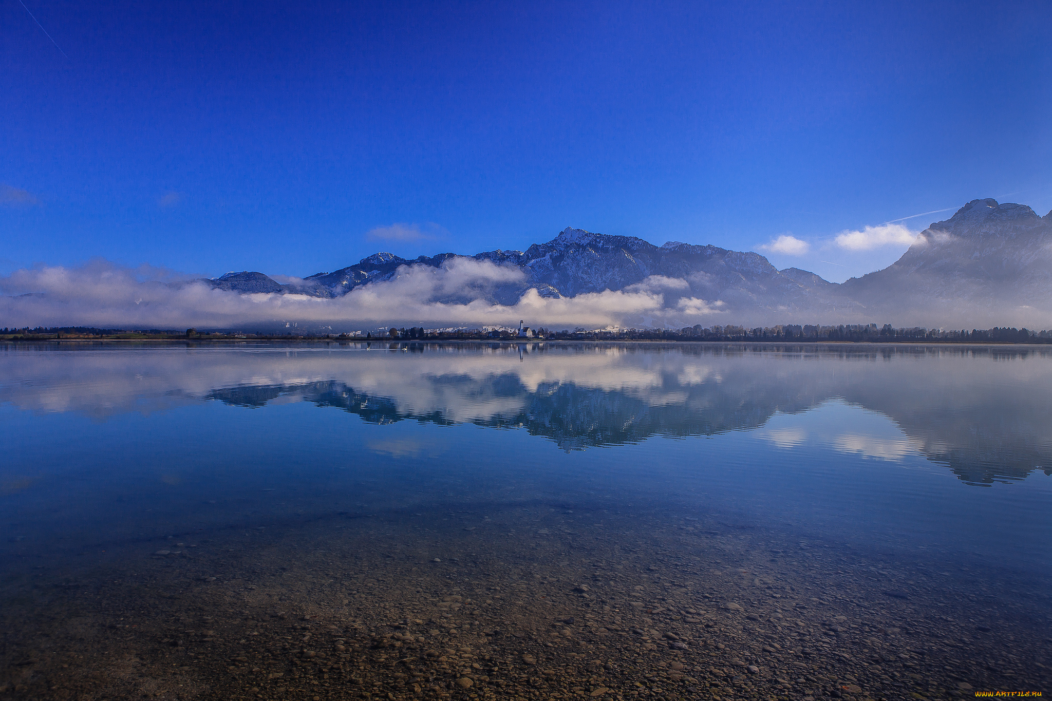 lake, forggensee, bavaria, germany, природа, реки, озера, alps, горы, альпы, отражение, германия, бавария, озеро, форггензе