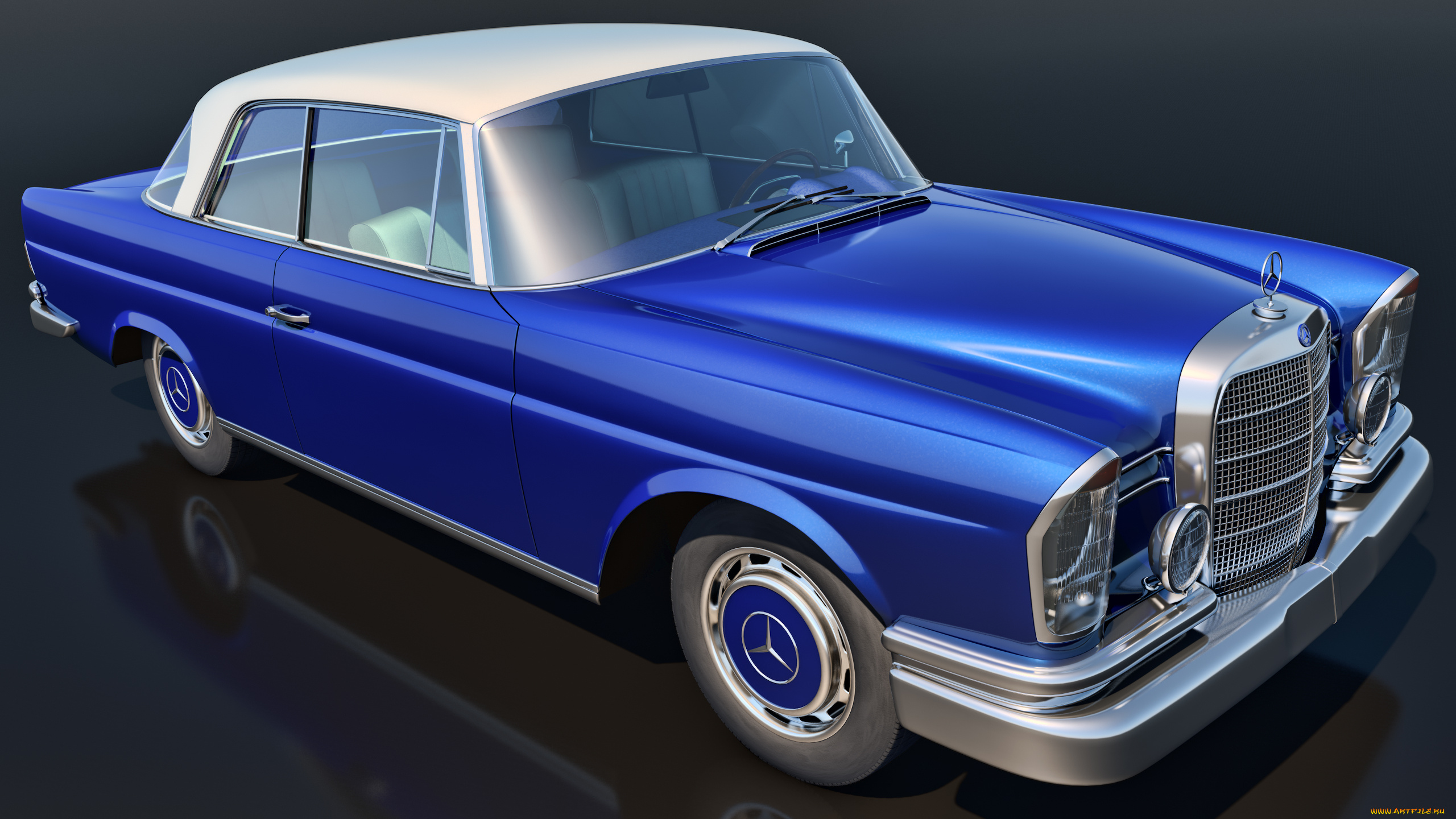 автомобили, 3д, 1961, mercedes, benz, 300se