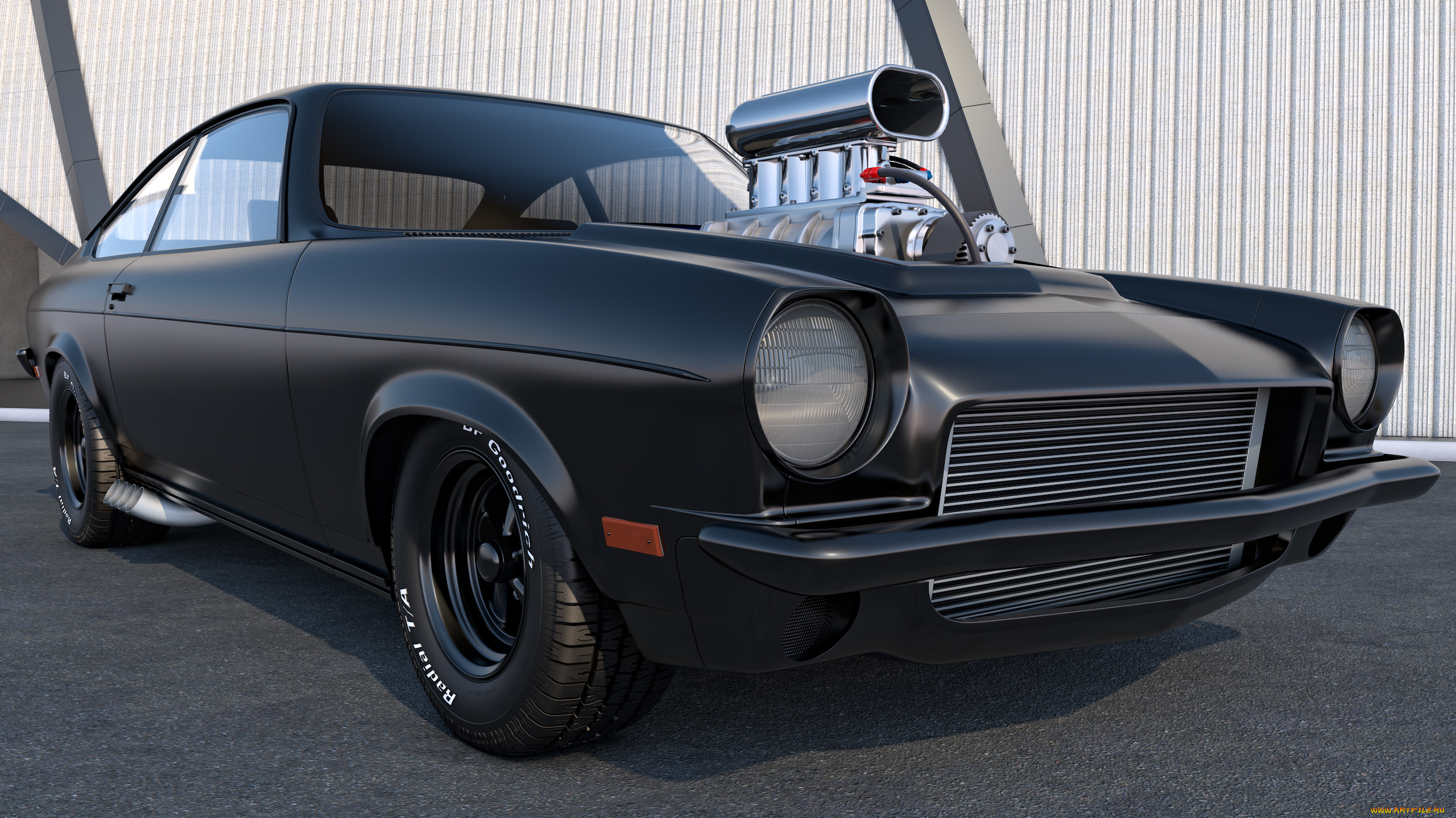 автомобили, 3д, chevrolet, 1971, vega