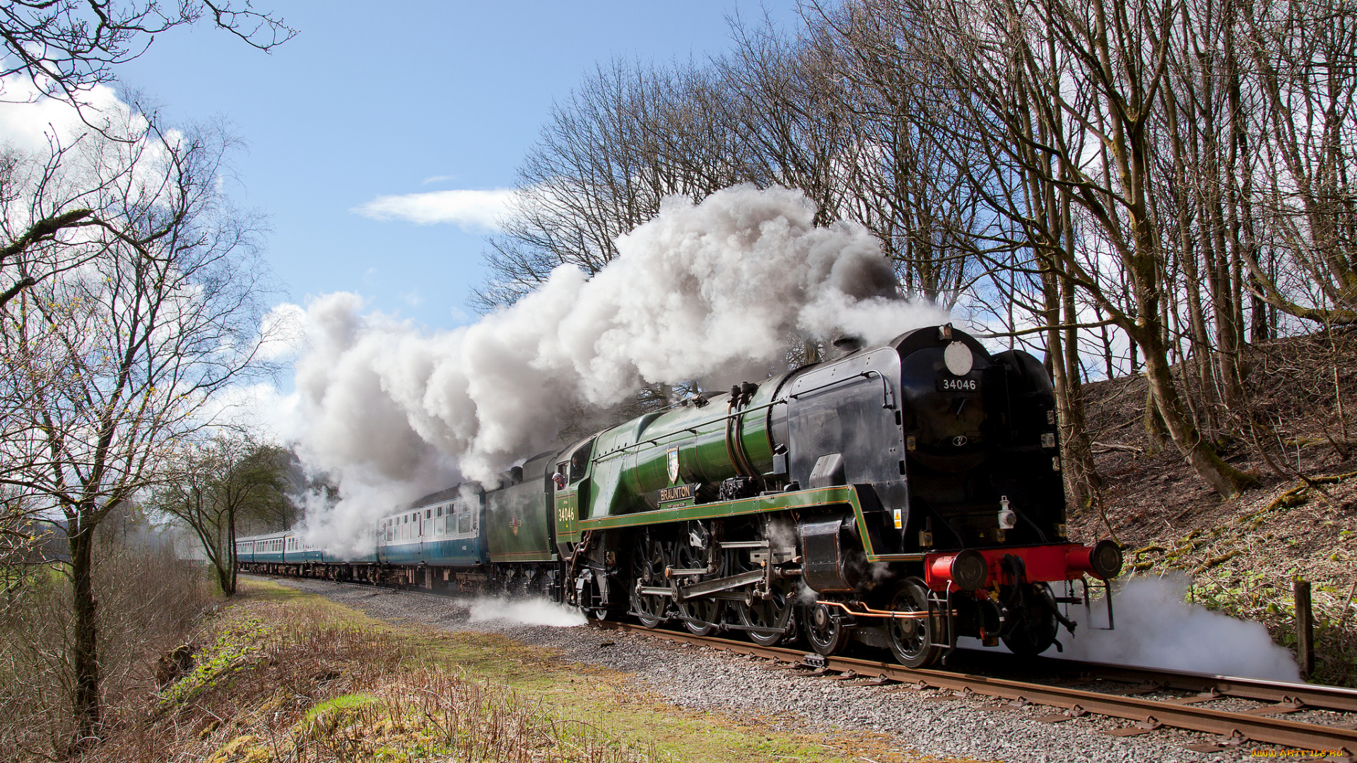 техника, паровозы, дорога, железная, паровоз