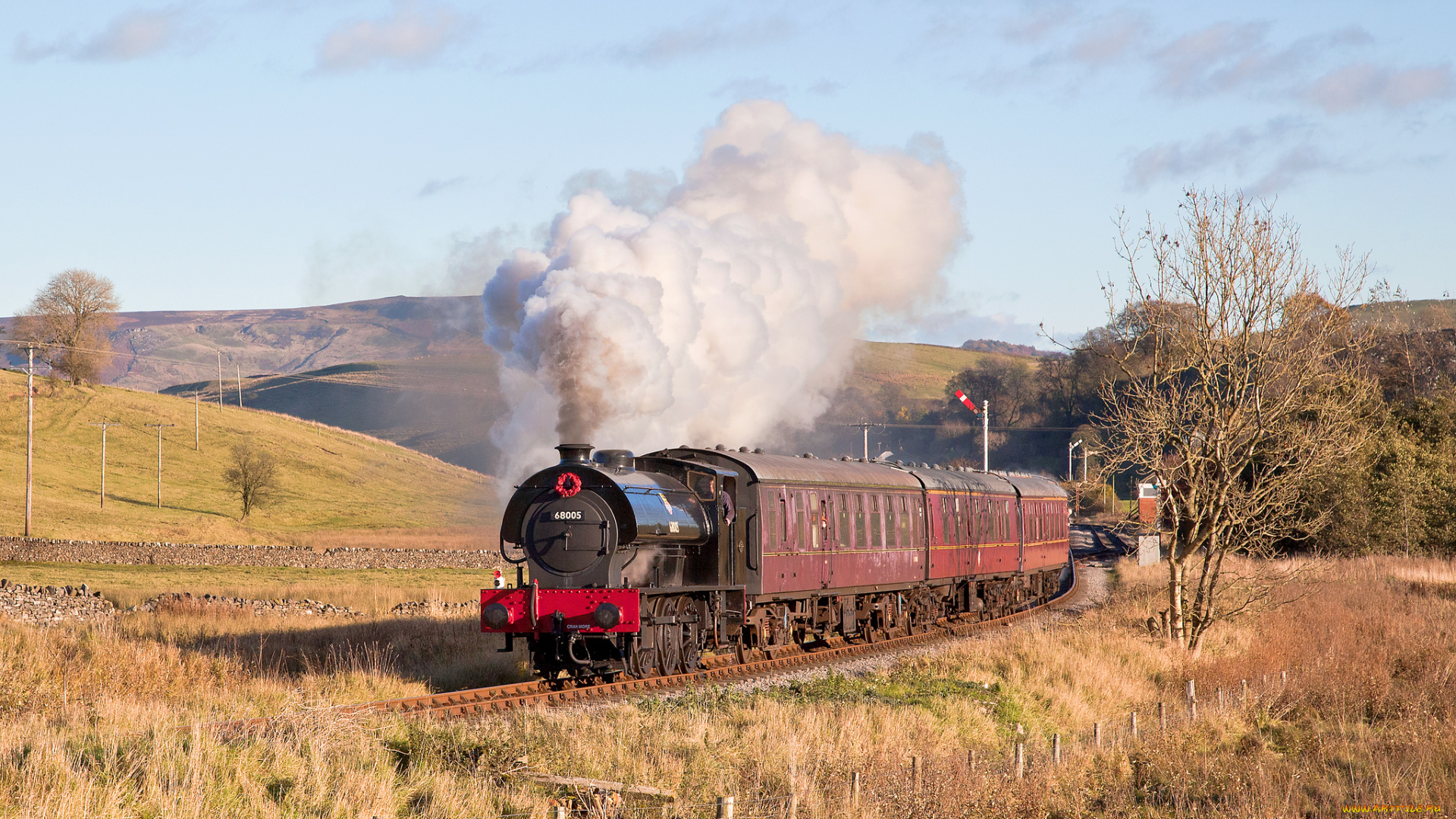 техника, паровозы, дорога, железная, паровоз