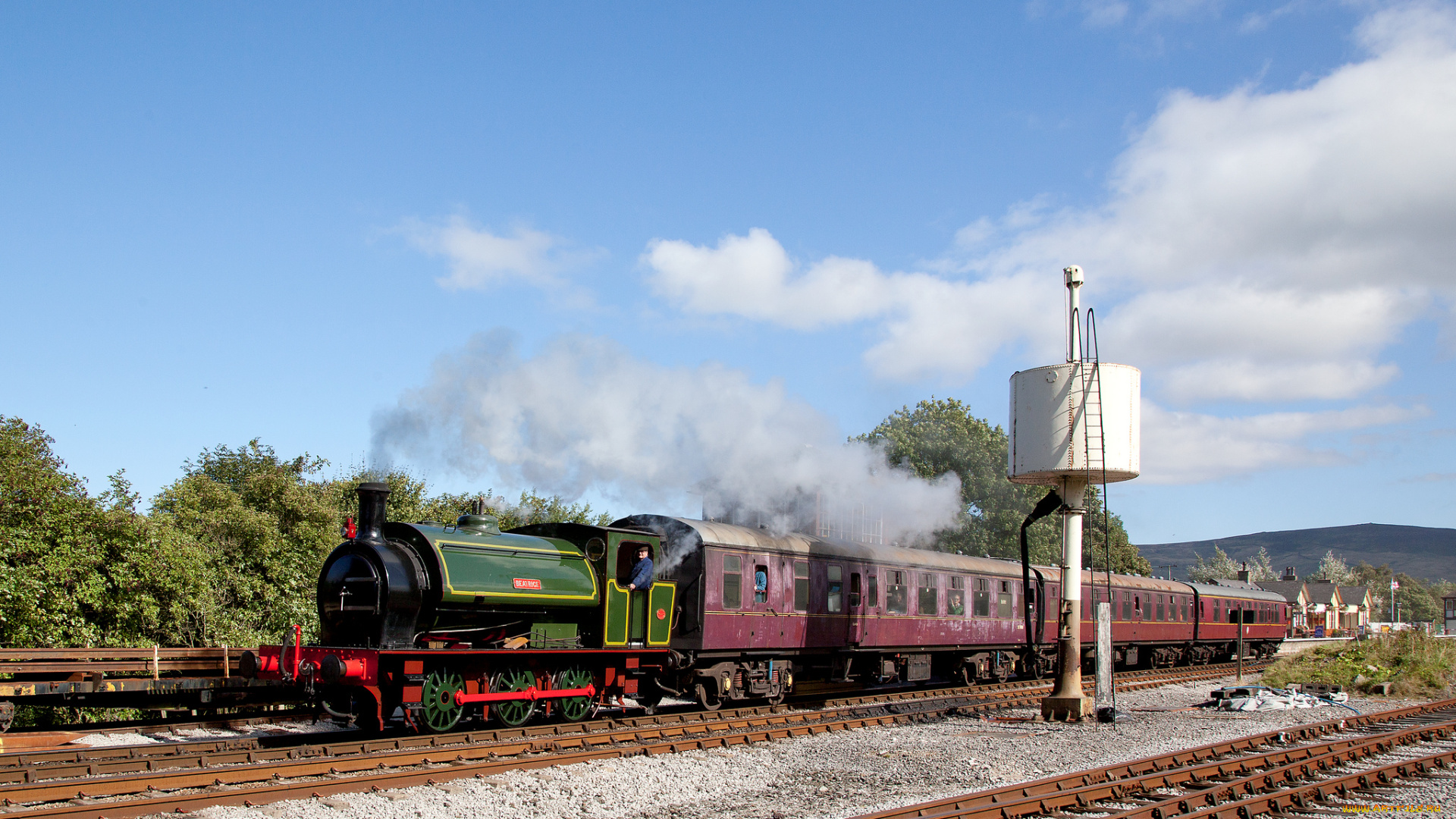 техника, паровозы, паровоз, дорога, железная